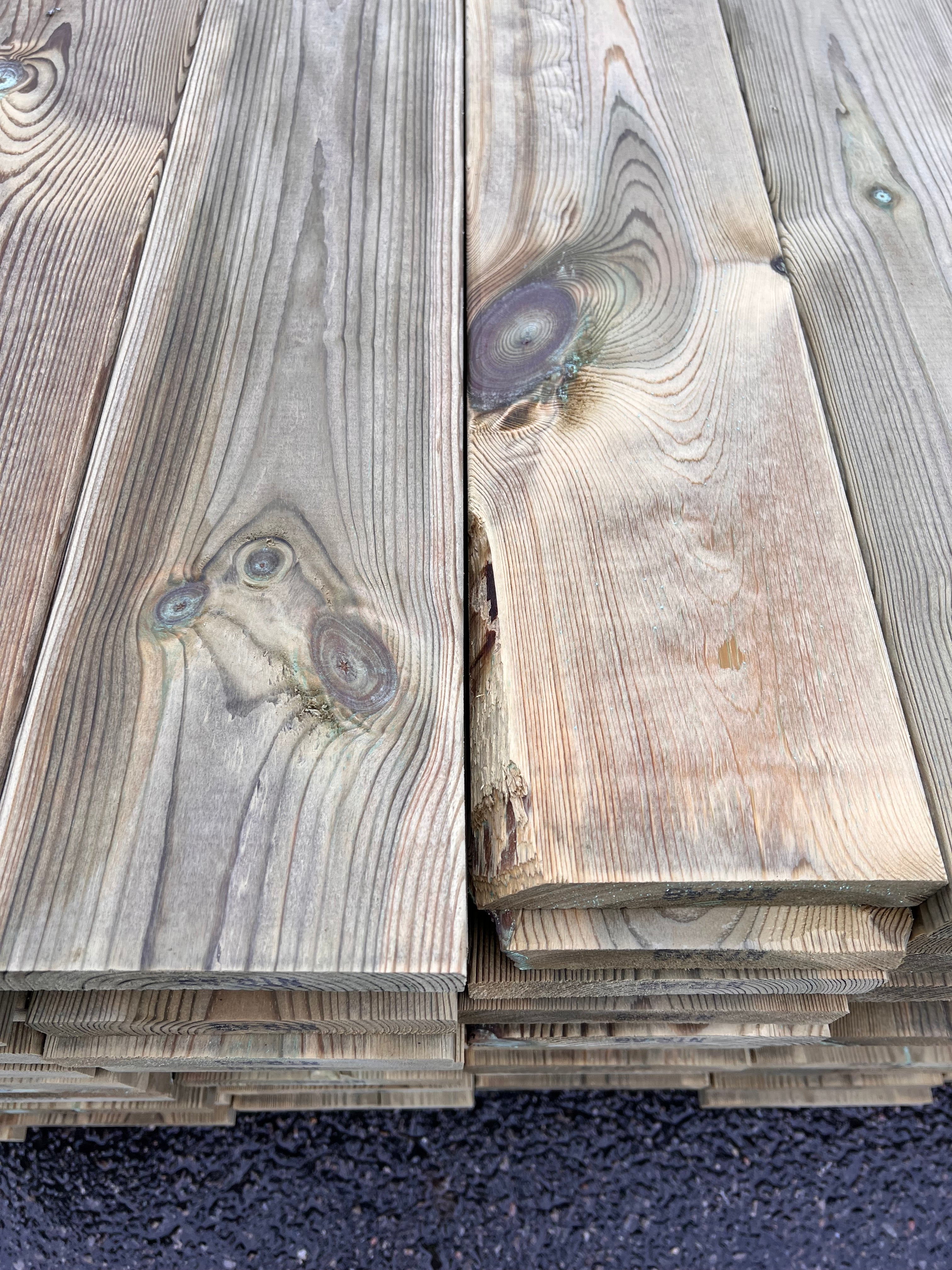 Paket Trall Rillad 28x145mm – 98 st 4.20m Tryckimpregnerad B-sort