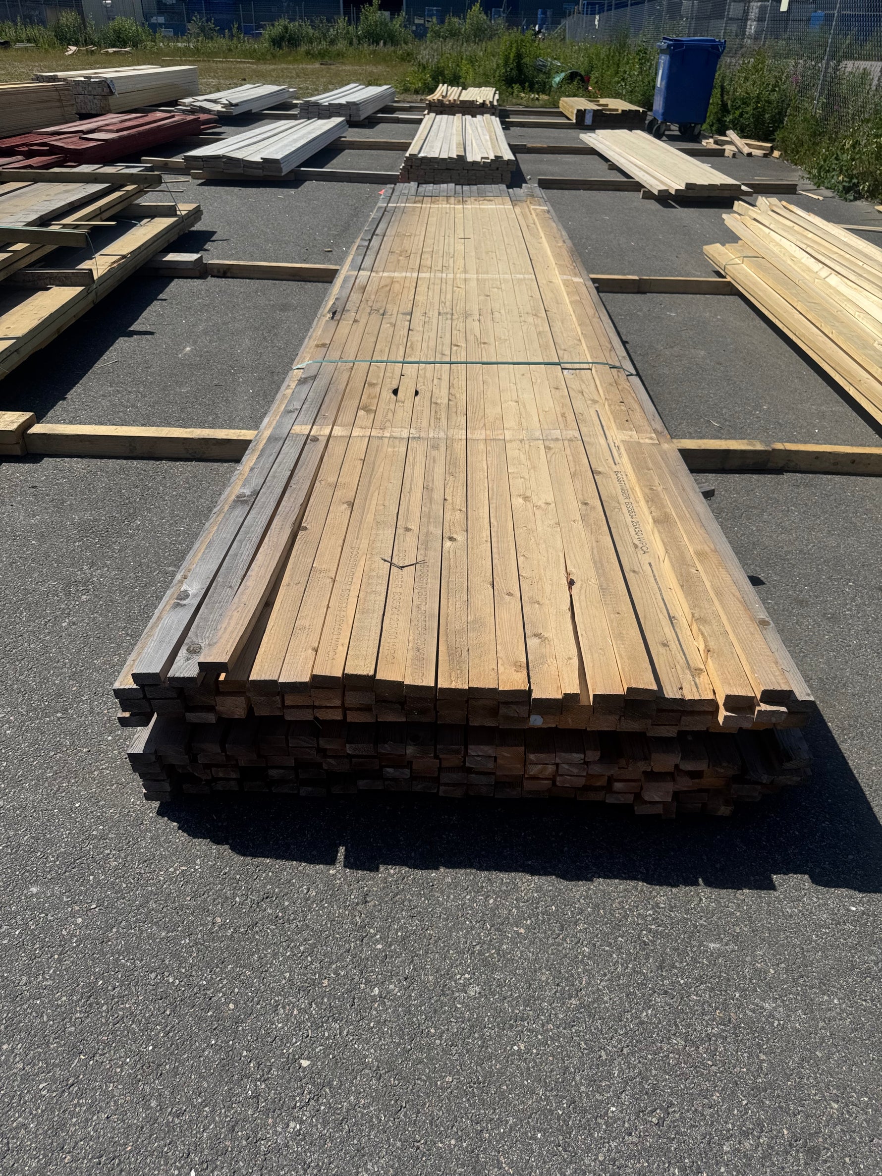 Paket Läkt 25x50 mm, 190 st 5,40 m Vattenskadat