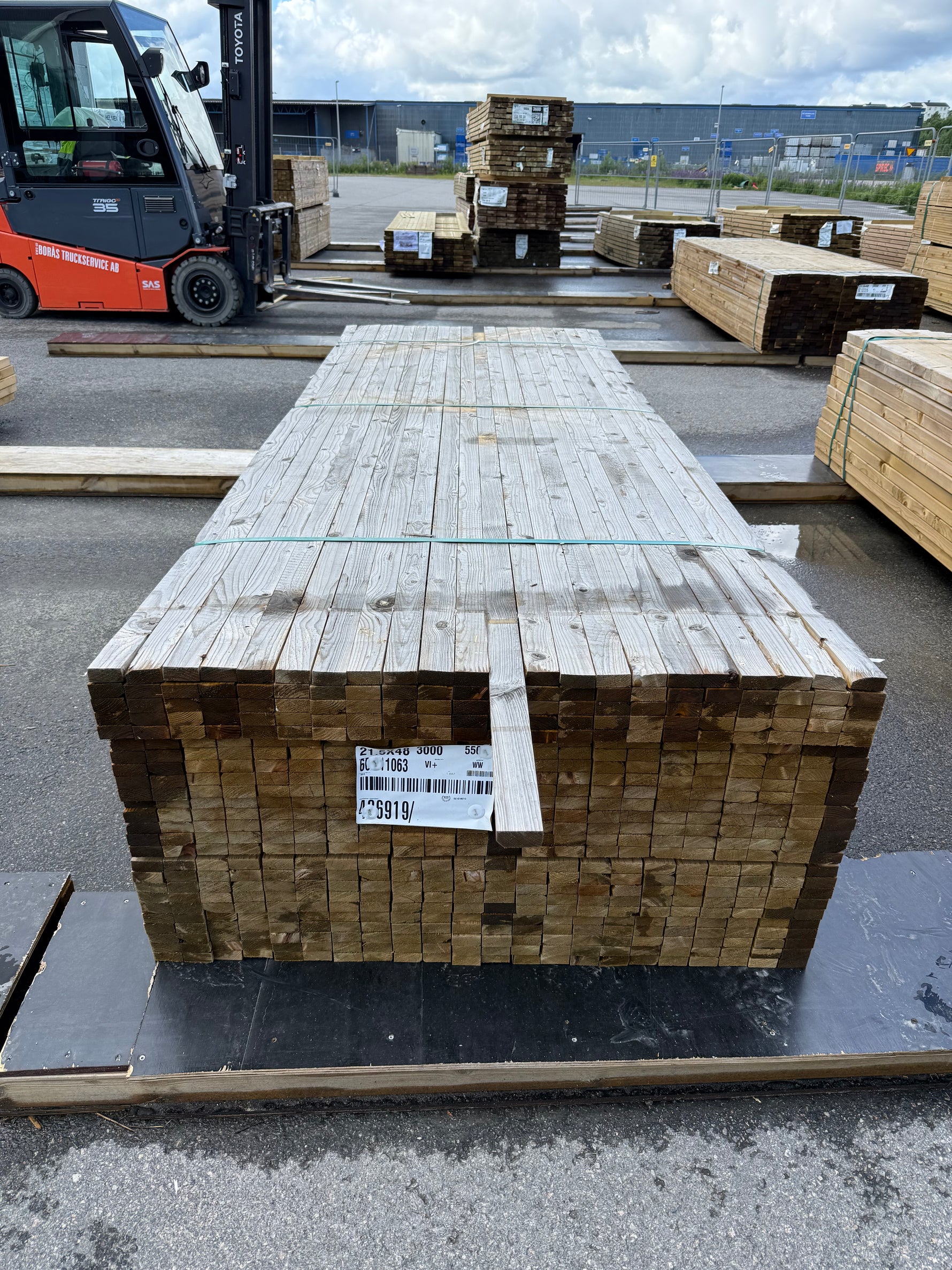 Paket Tryckimpregnerad Läkt 21,5x48mm, 550st 3,00m