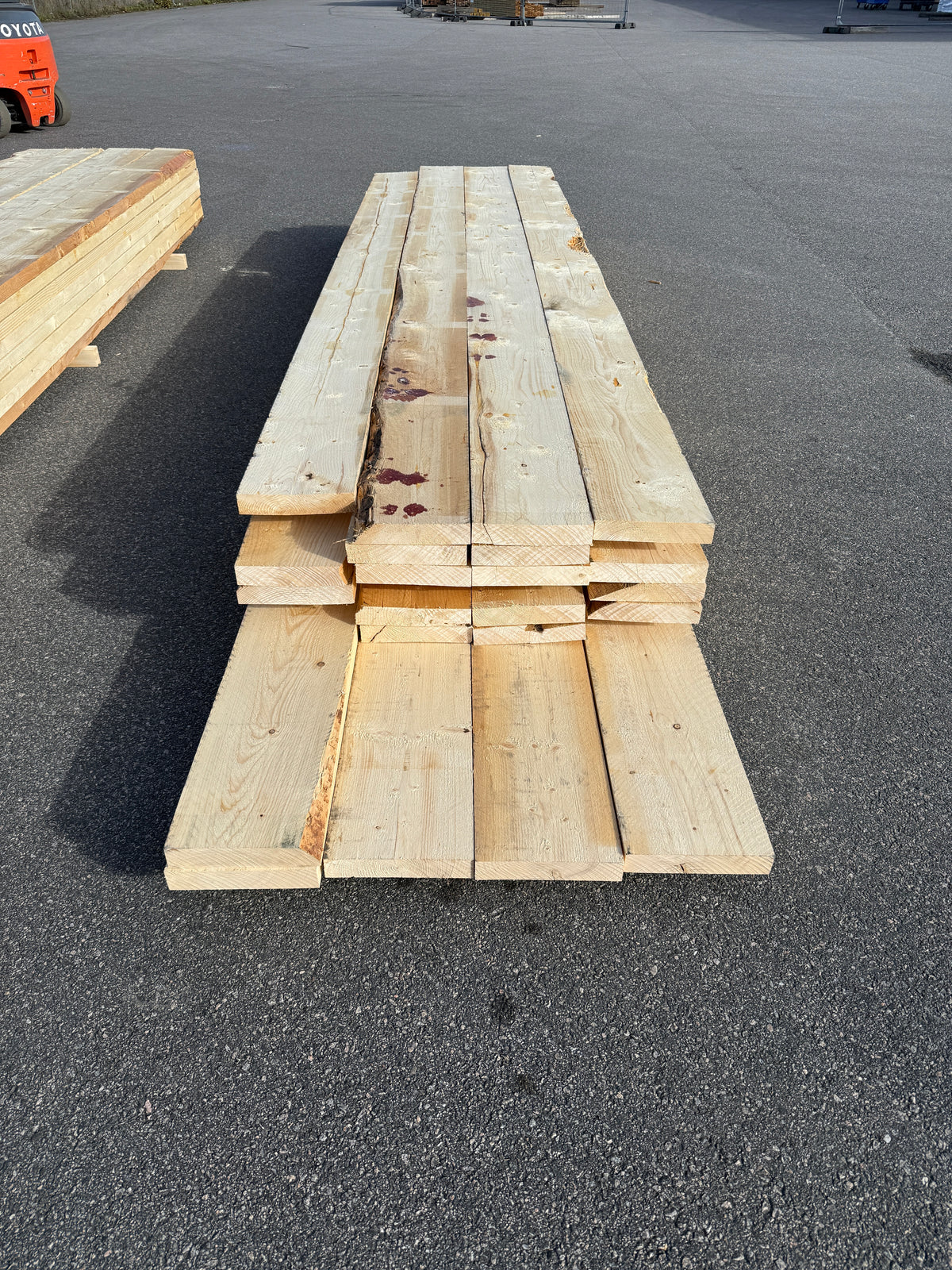 Paket Ohyvlade Reglar 47x250mm (3,90–4,80m) 28st