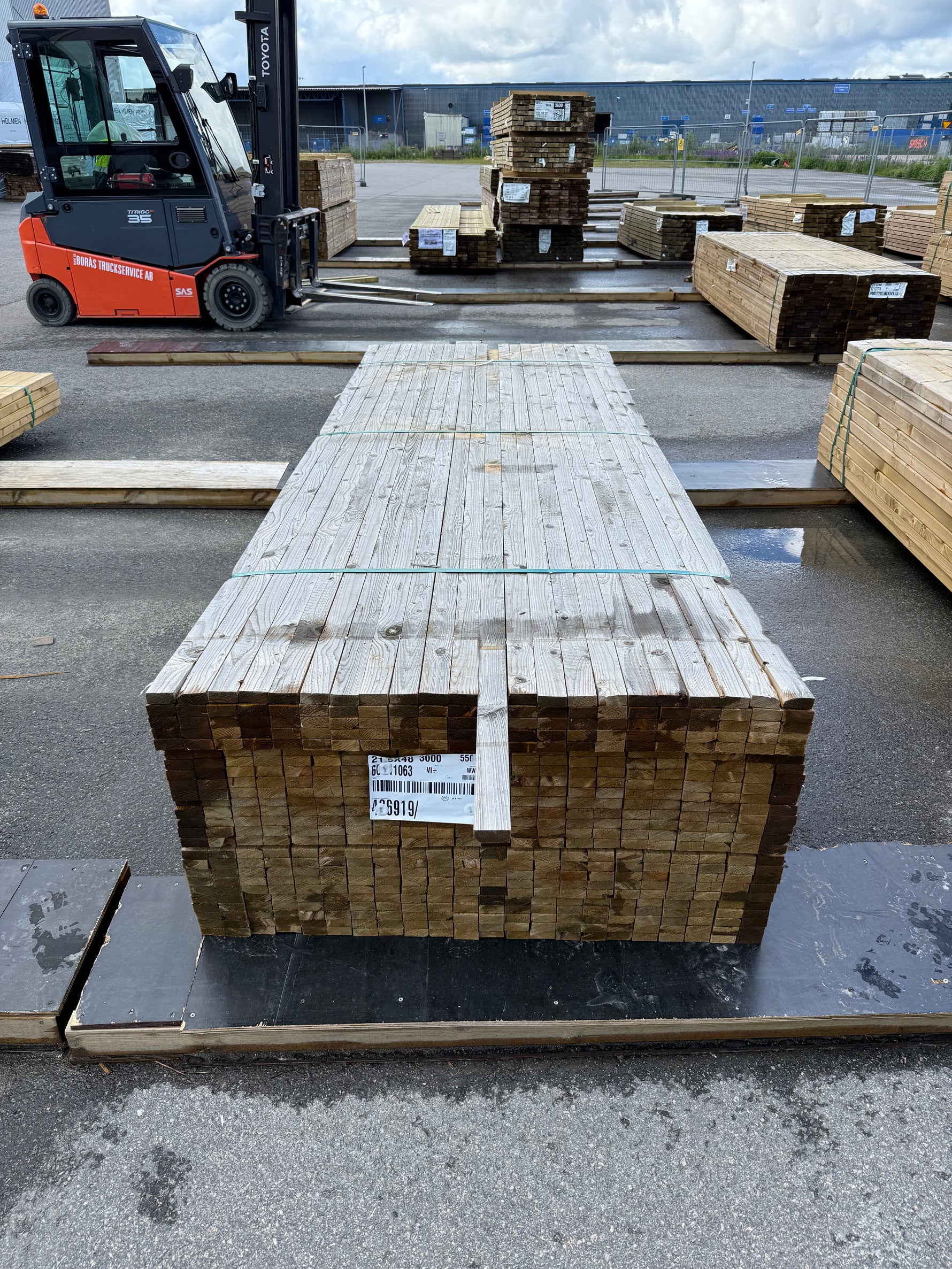 Paket Tryckimpregnerad Läkt 21,5x48mm, 550st 3,00m