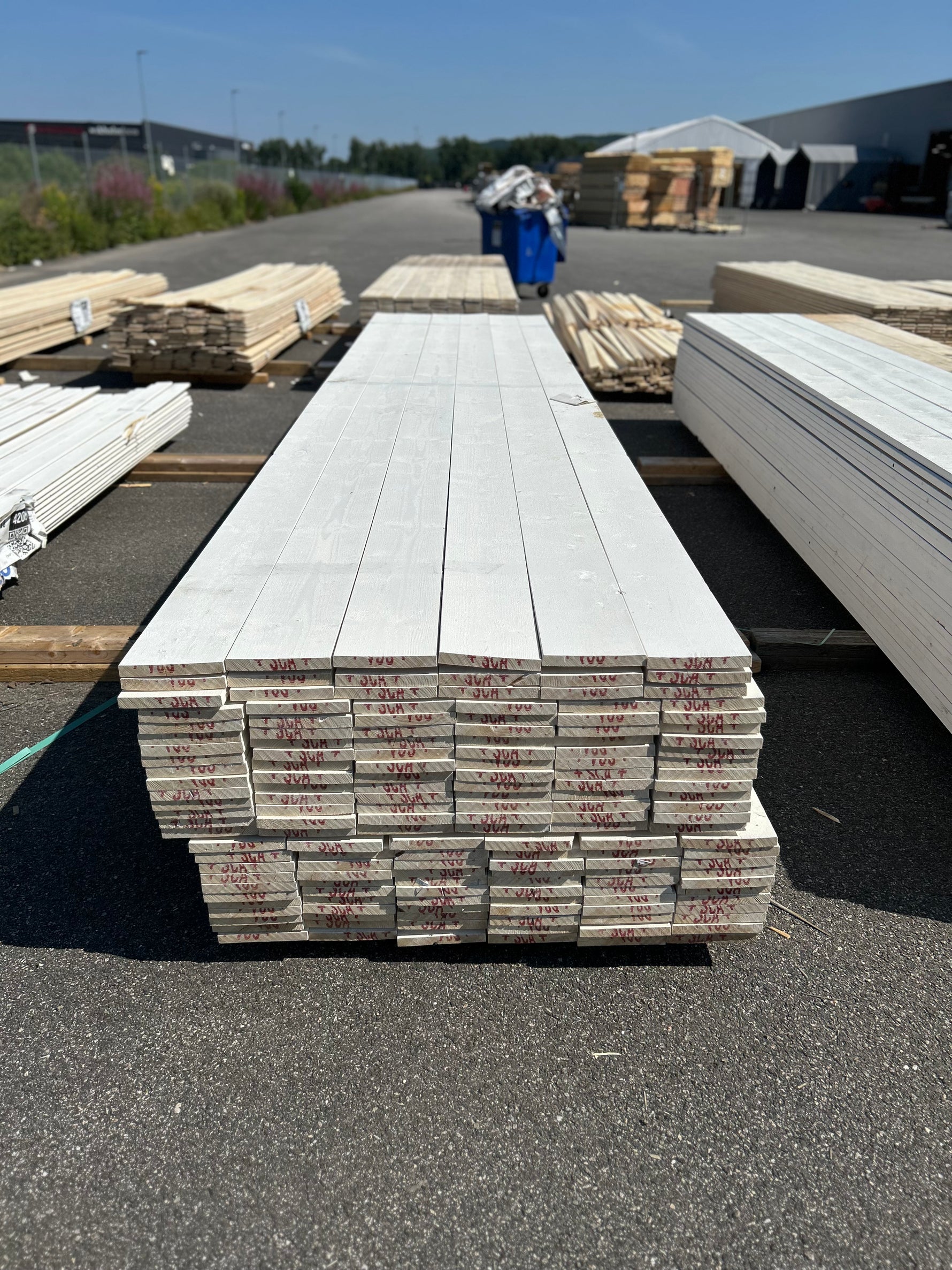 Paket Finsågade Brädor 22x170mm Mellanstruken 4.80m 156st