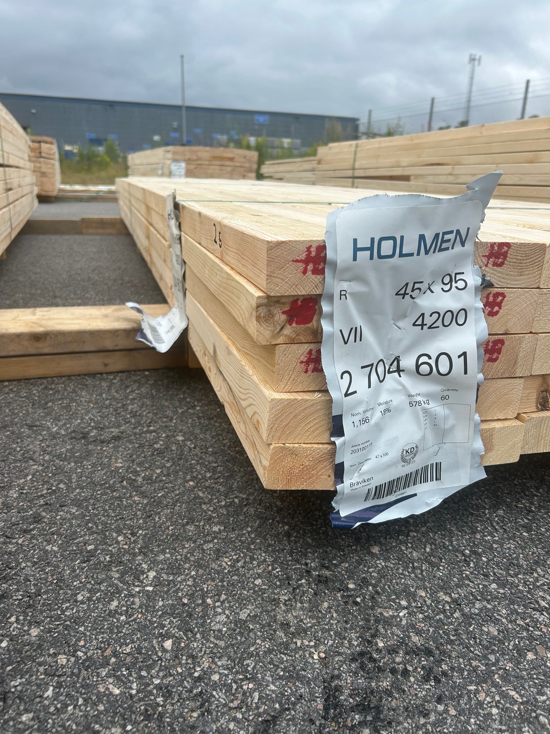 Paket Reglar 45x95mm 2,70-4,20m 60st