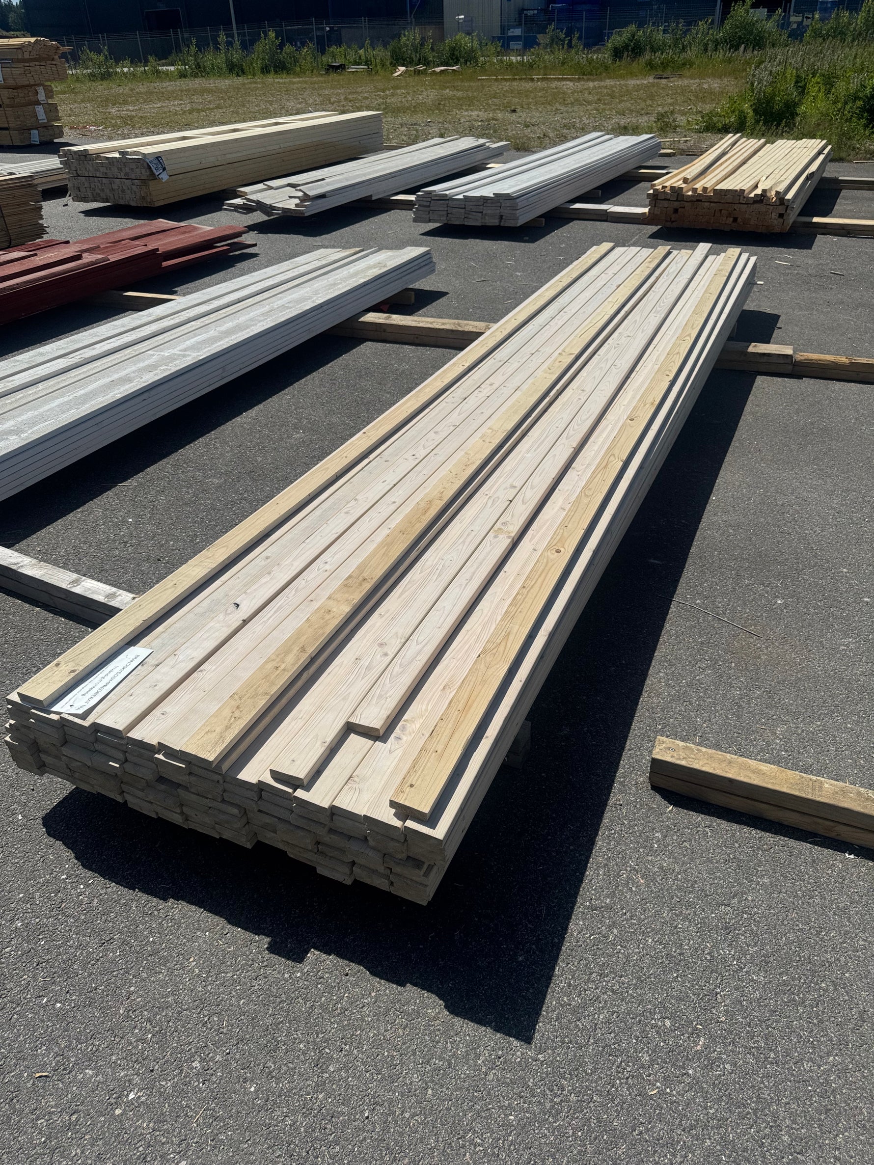 Paket Glespanel 20x70 mm, 110 st 4,50 m Vitlaserad