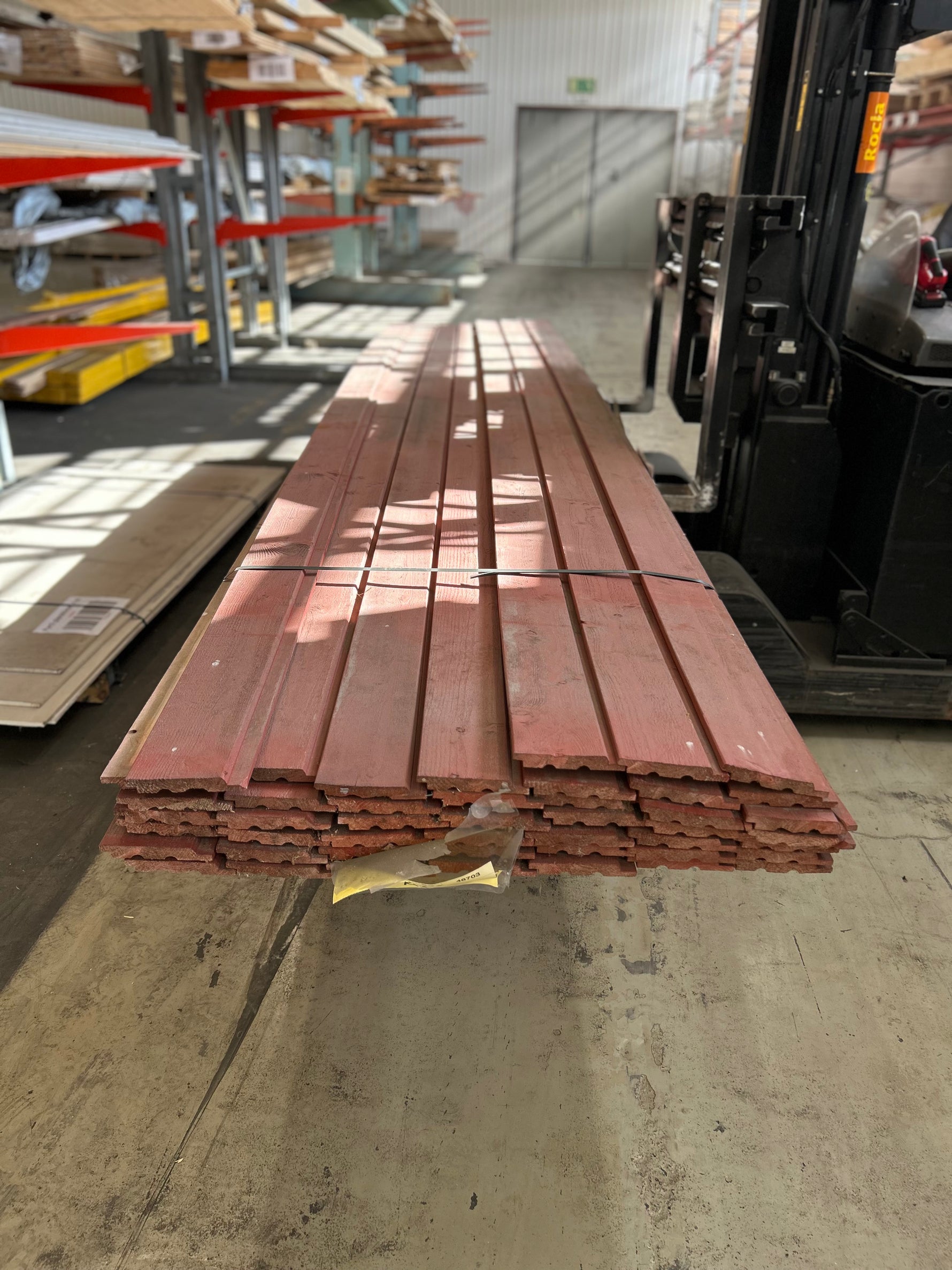 Paket Ytterpanel Falsad Enkelfas 21x147 mm – 46 st (5,10 m, Brandröd)