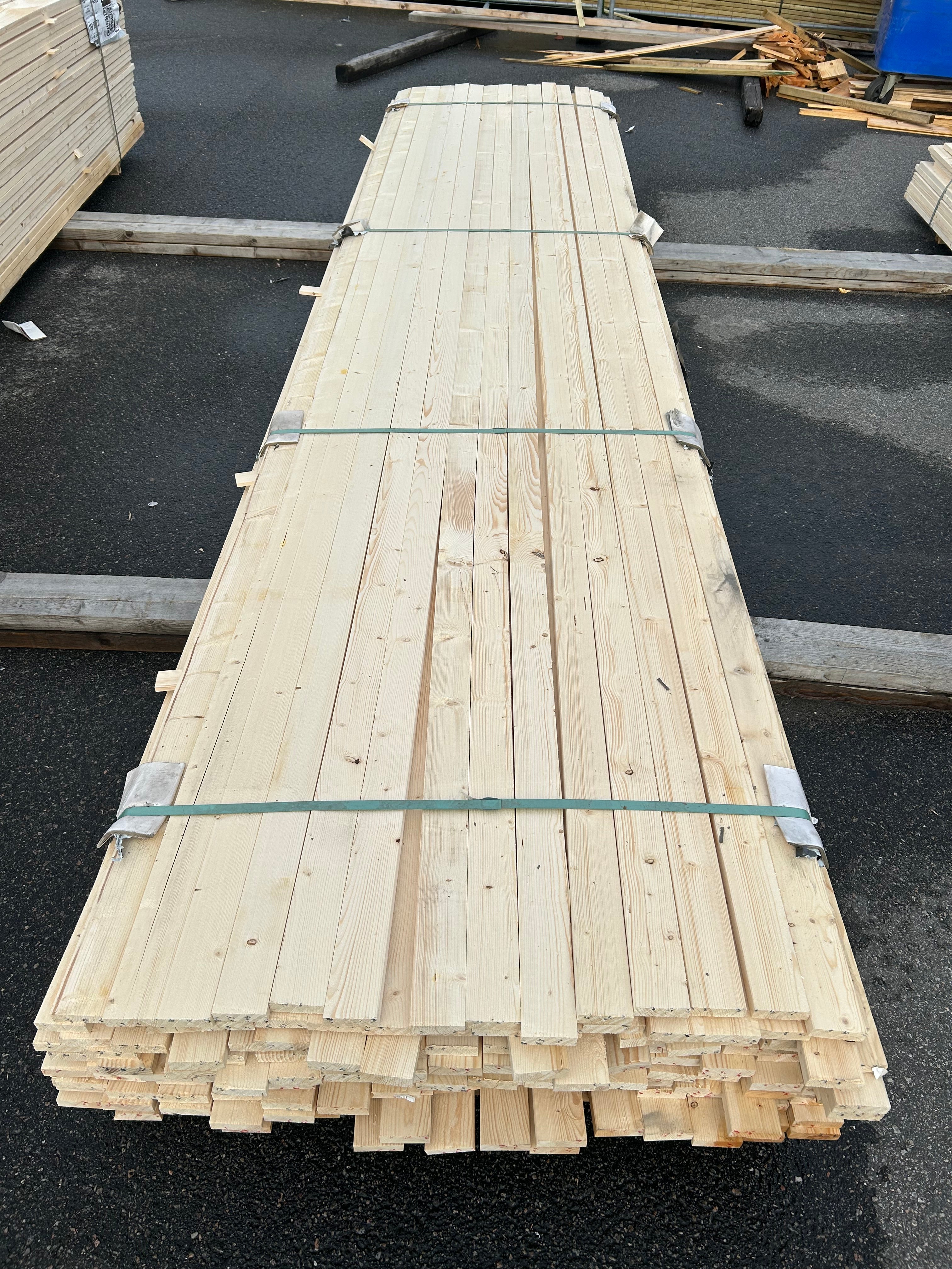 Paket Ytterpanelbräda 22x120mm 150st 4.80m (B-sortering)