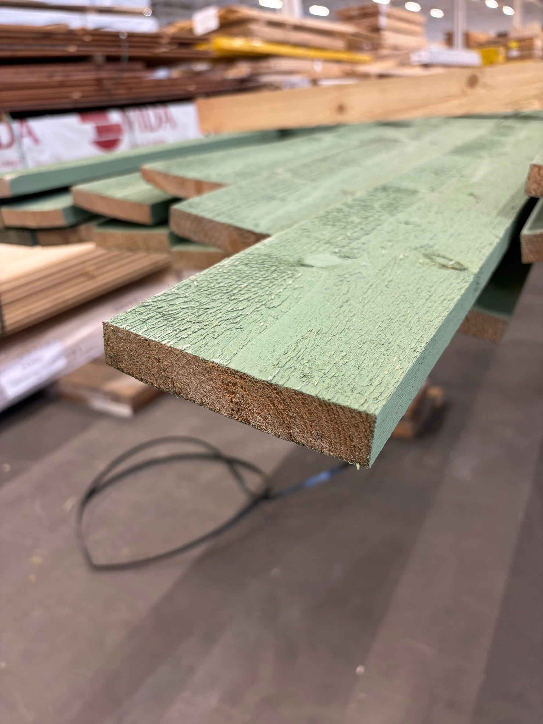 Paket finsågade brädor 21x110 4.80 m 19 st grön - Spirec
