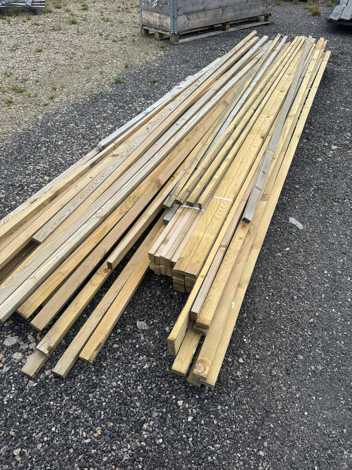 Paket Impregnerad Läkt 25x36/25x48mm – 3,60/4,20/4,80m