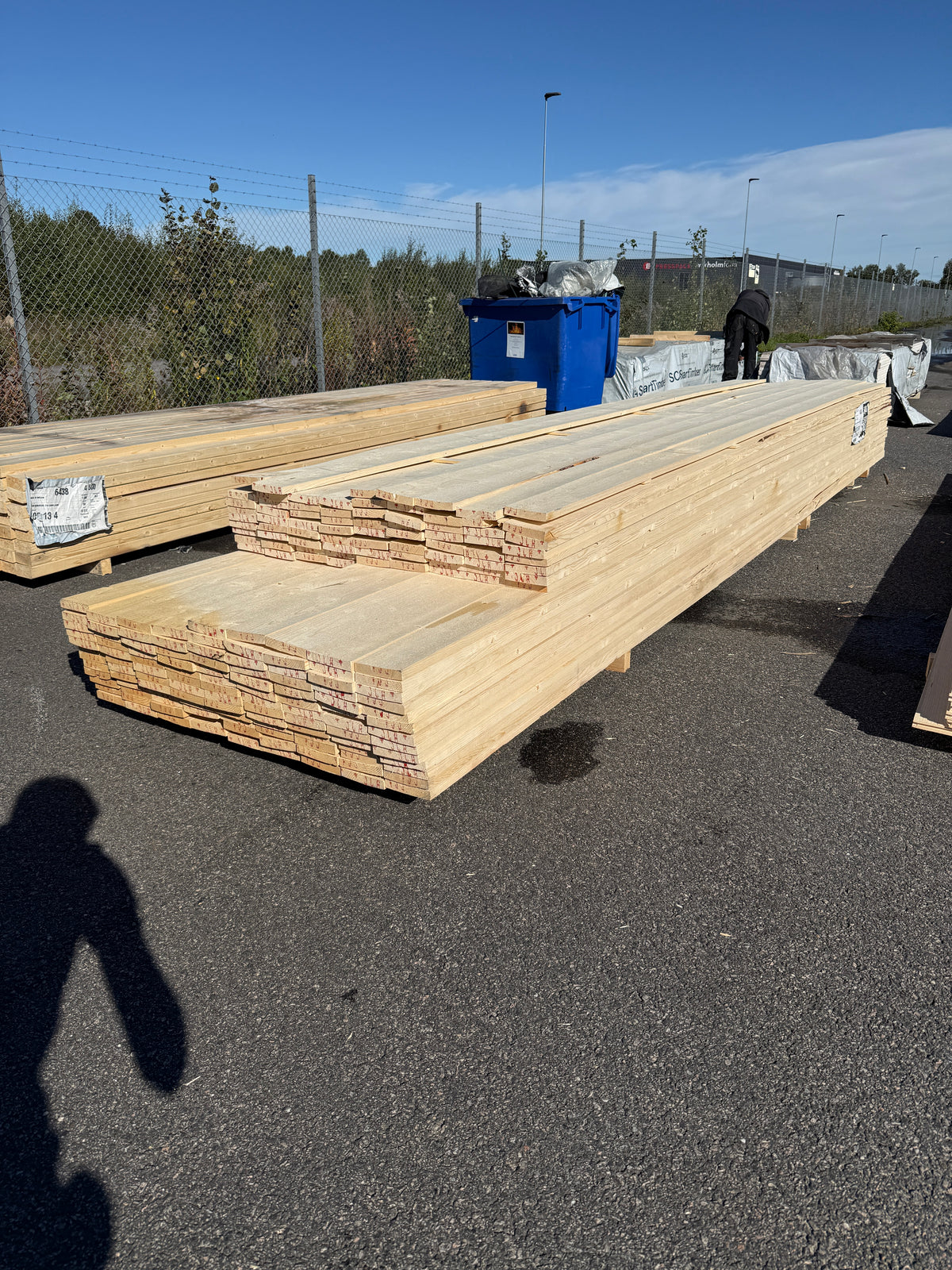Paket Finsågade Brädor 22x120mm 4,80–5,40m 187st (Andra Sortering)