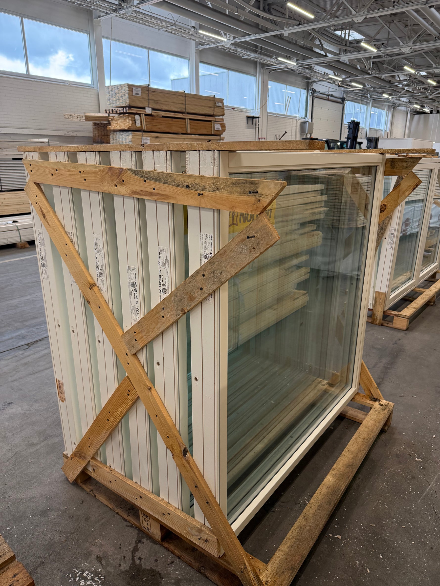 Parti Fasta fönster Nordan  1380x1370 mm (6st)