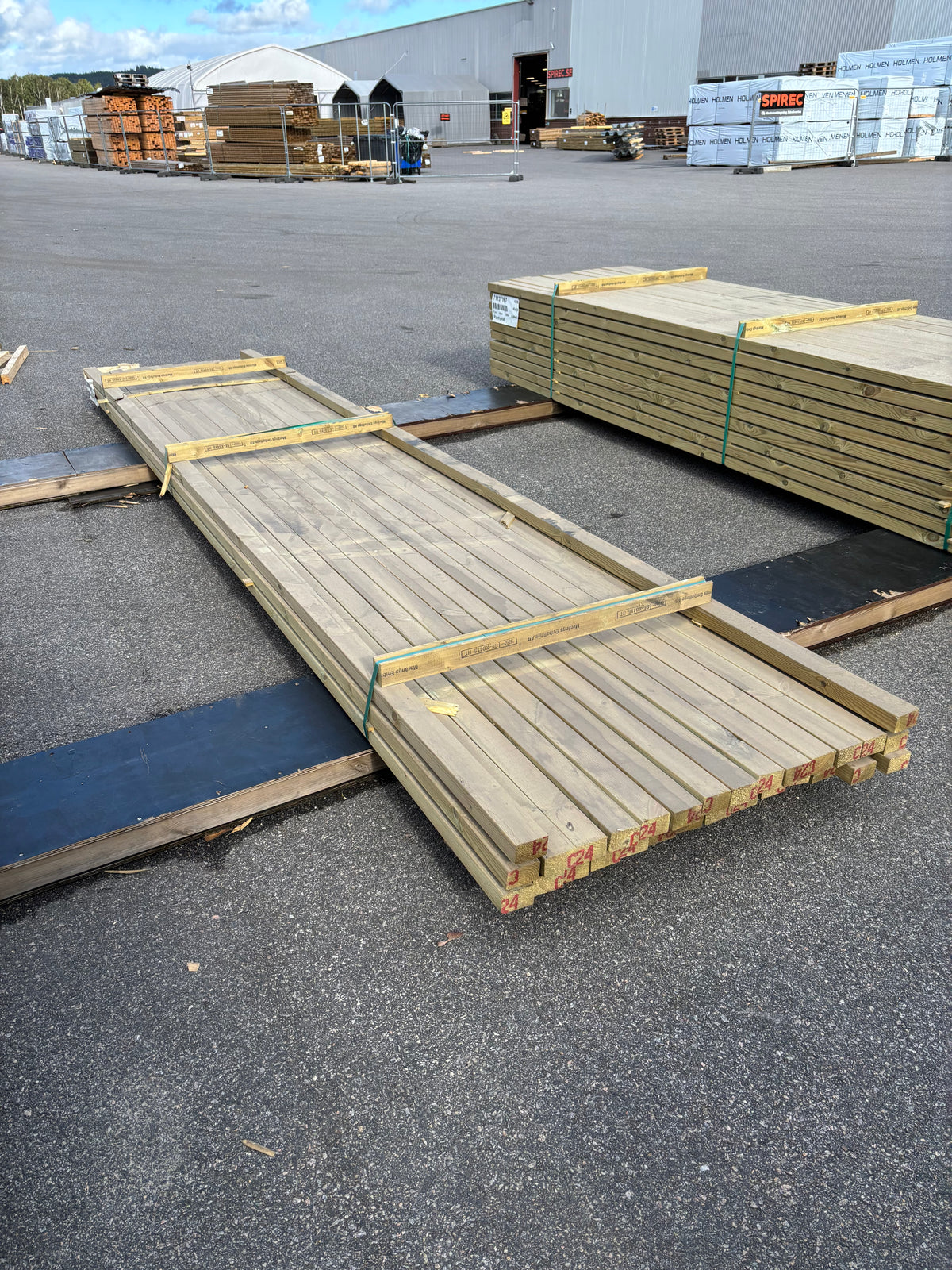 Paket Tryckimpregnerade Reglar 45x70mm, 30st 4,80m