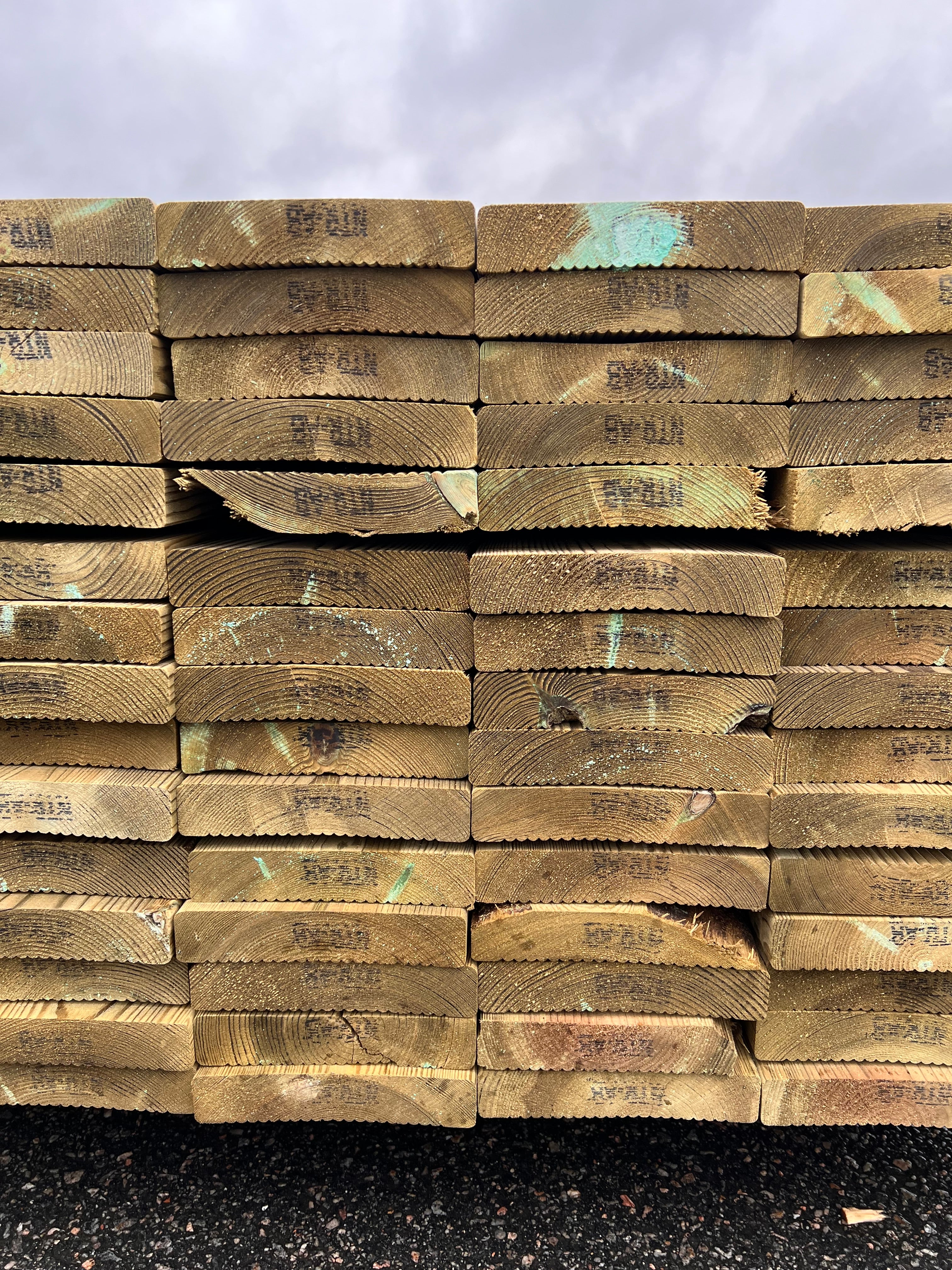 Paket Trall Rillad 28x145mm – 105 st 4.20m Tryckimpregnerad B-sort