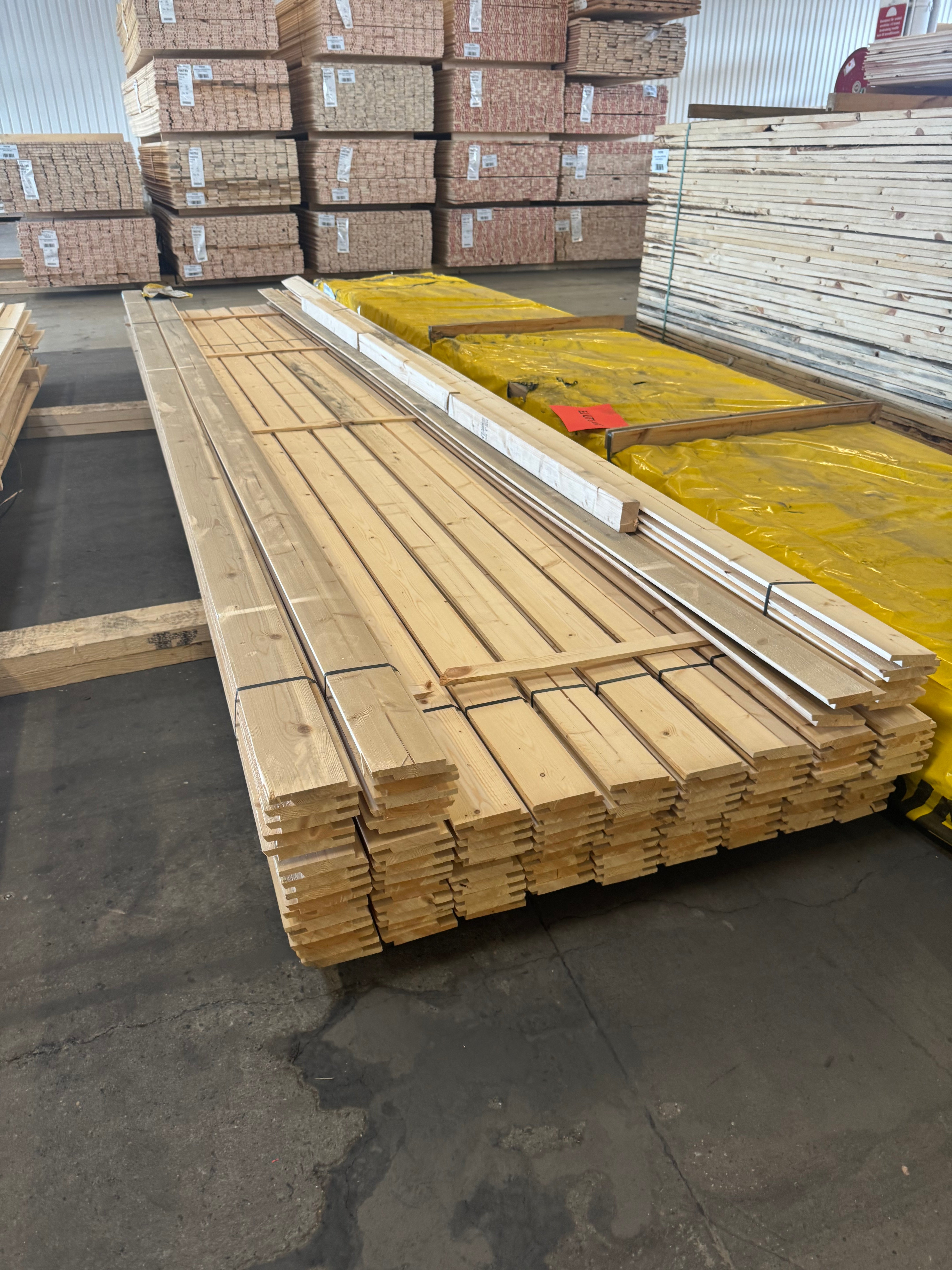 Paket Ytterpanel Falspanel med droppkant 22x120 4,8m
