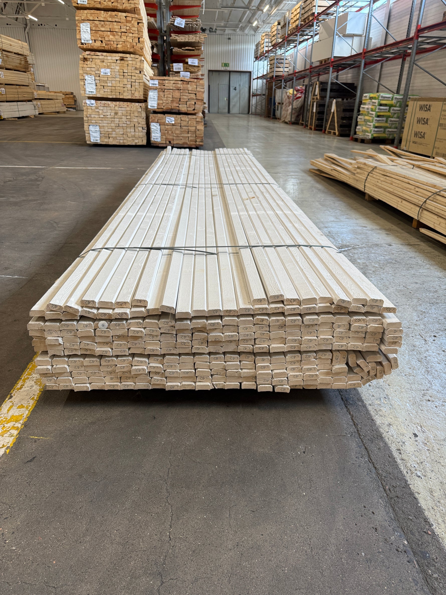 Paket Fasadläkt 22x45mm 4,20m – 260 st Vit