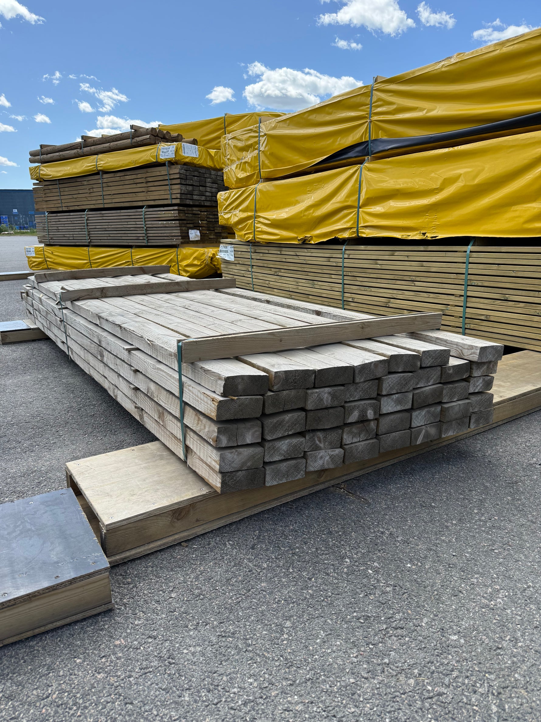 Paket Tryckimpregnerade Reglar Ohyvlade (NTR A) 50x125mm 39st 3,60m