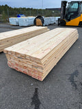 Paket Spontade Furu Brädor 27x145mm 3,60–3,90m – 144st (Andra Sortering)