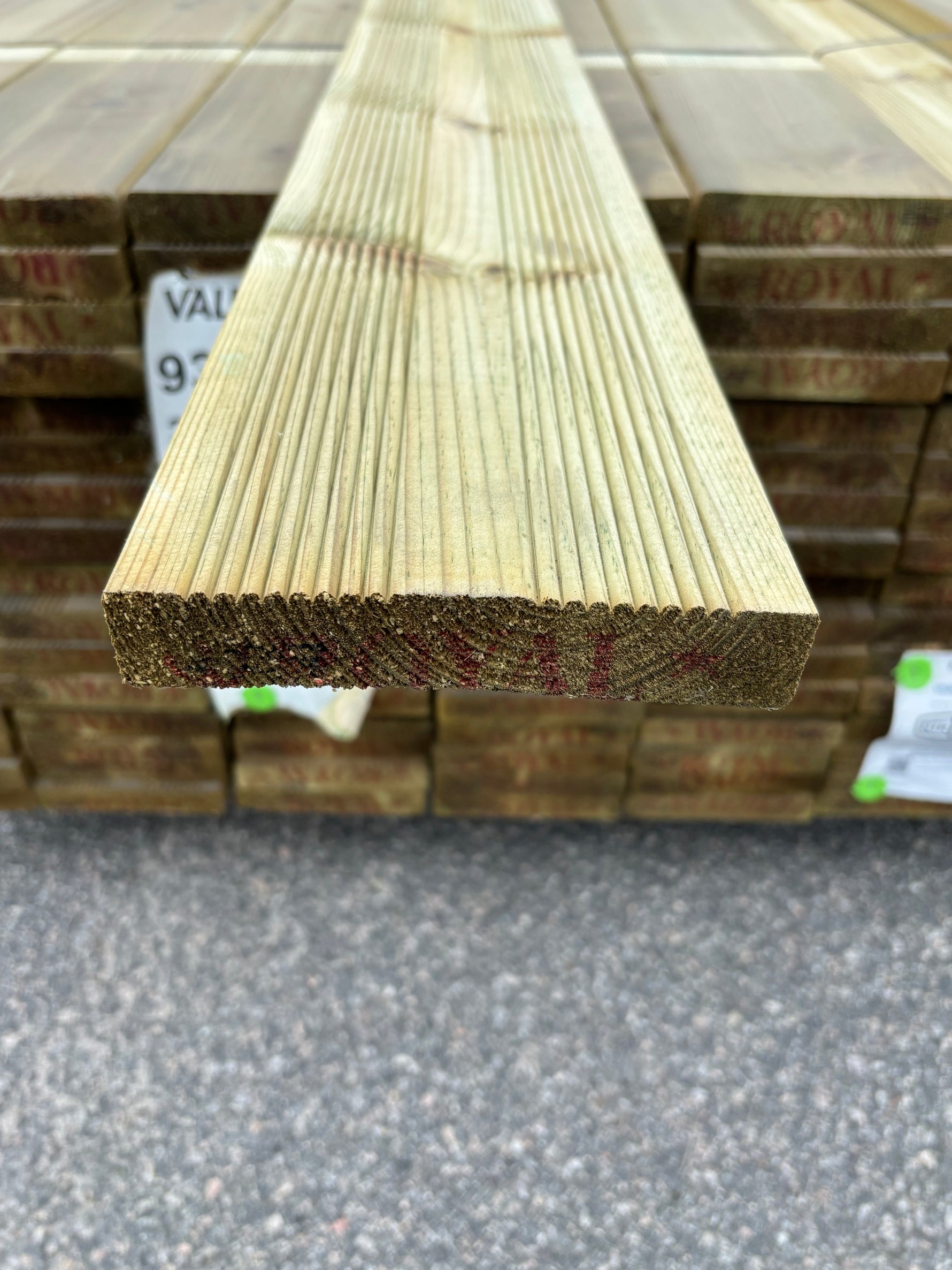 Paket Tryckimpregnerad Rillad Trall 28x145mm – 112st, 4,20m