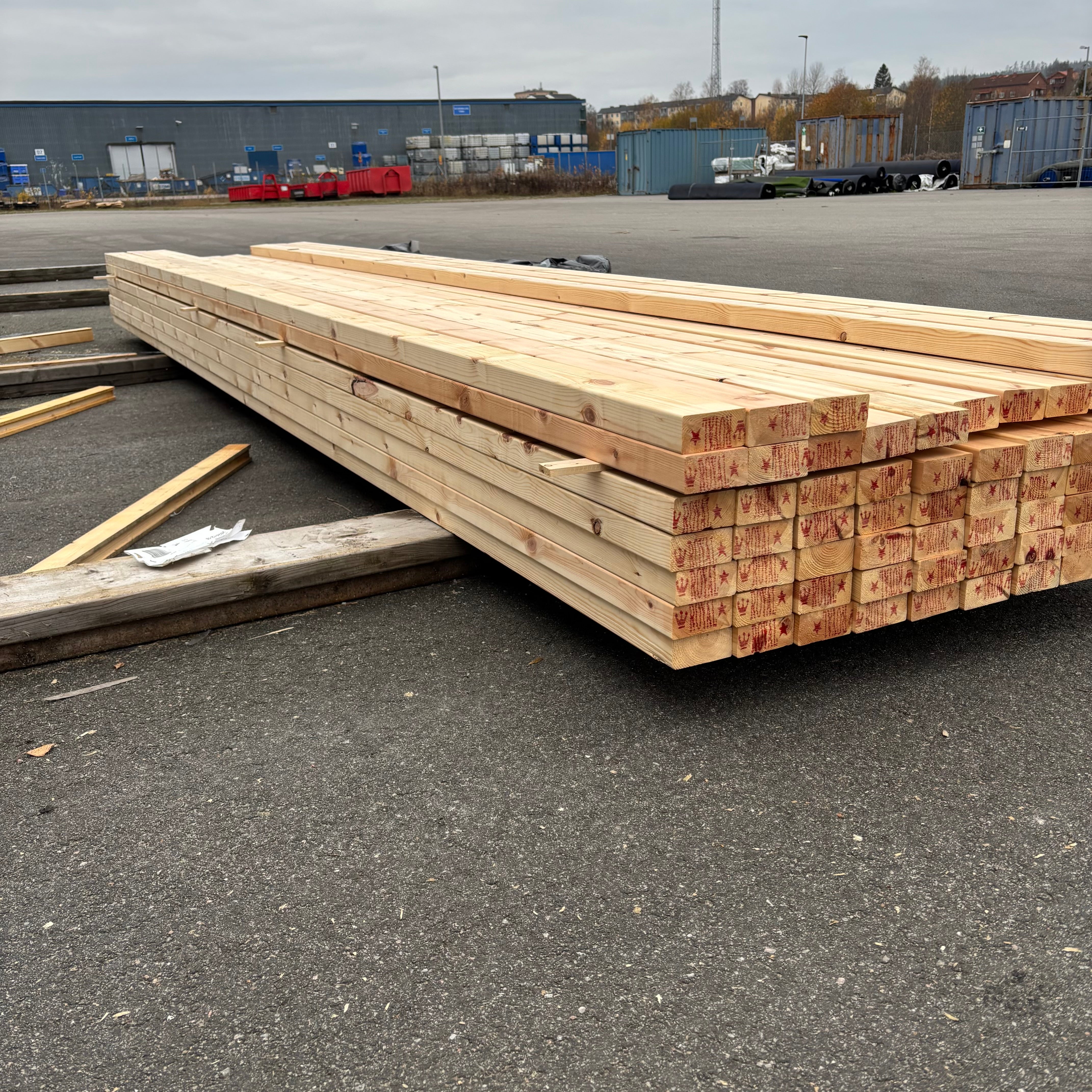 Paket Reglar 45x90mm – 72 st (4,80 m, Hyvlad Furu)