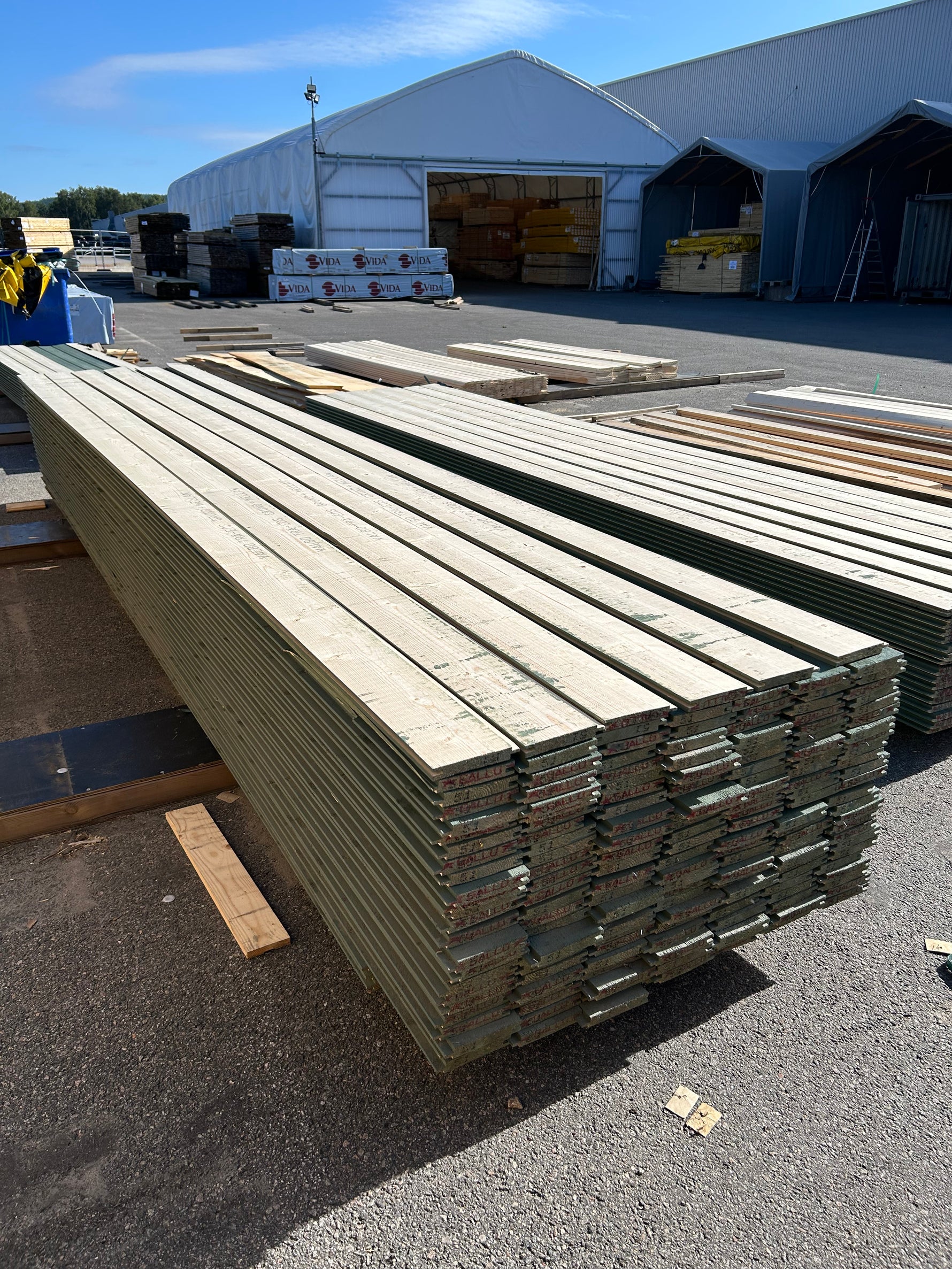 Paket Spontad Spårpanel 22x145mm (4,80–5,10m) 195st Gran