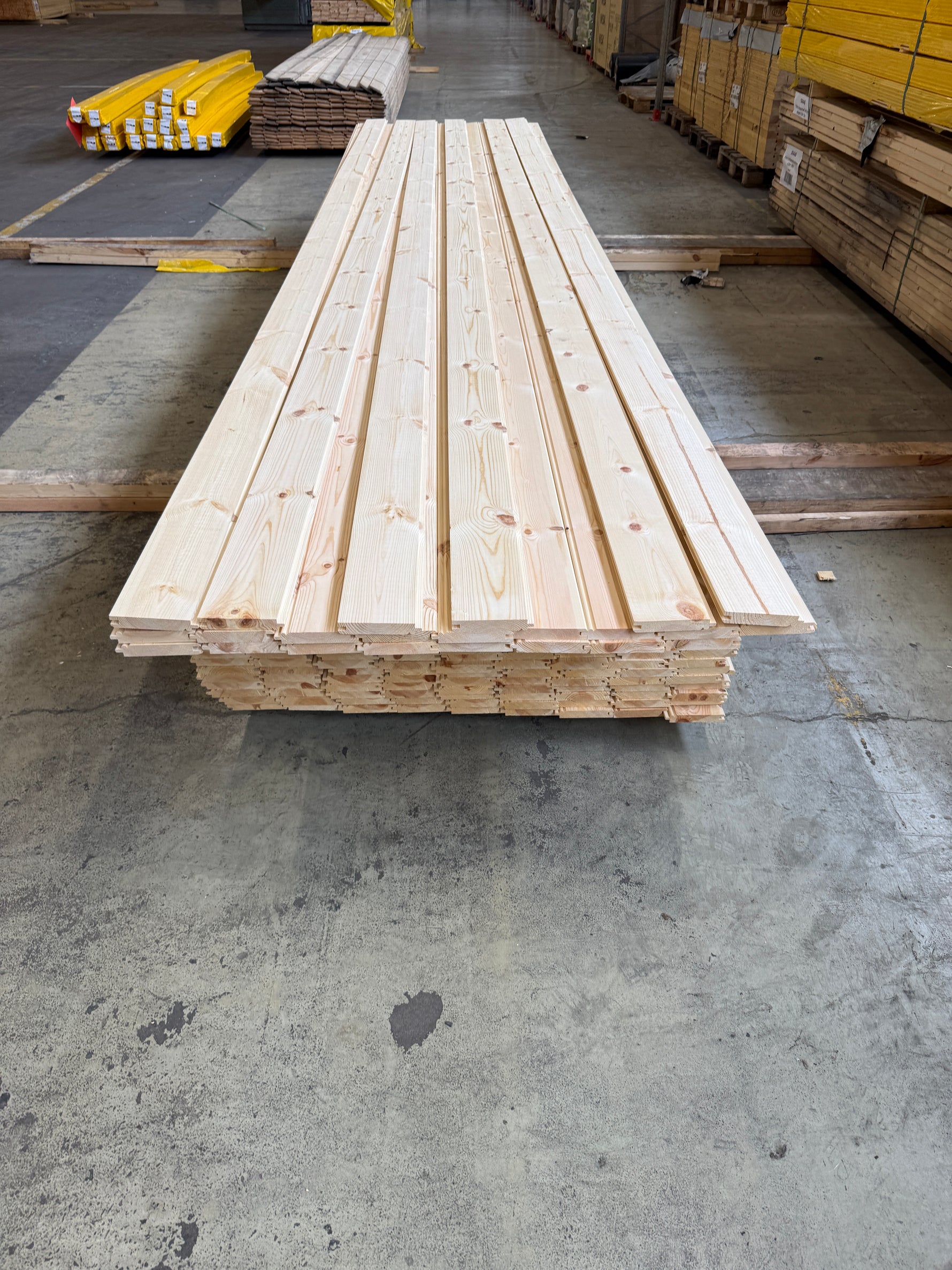 Paket Pärlspont 22x120mm Furu, 194st 4,50–4,80m (Sekunda)