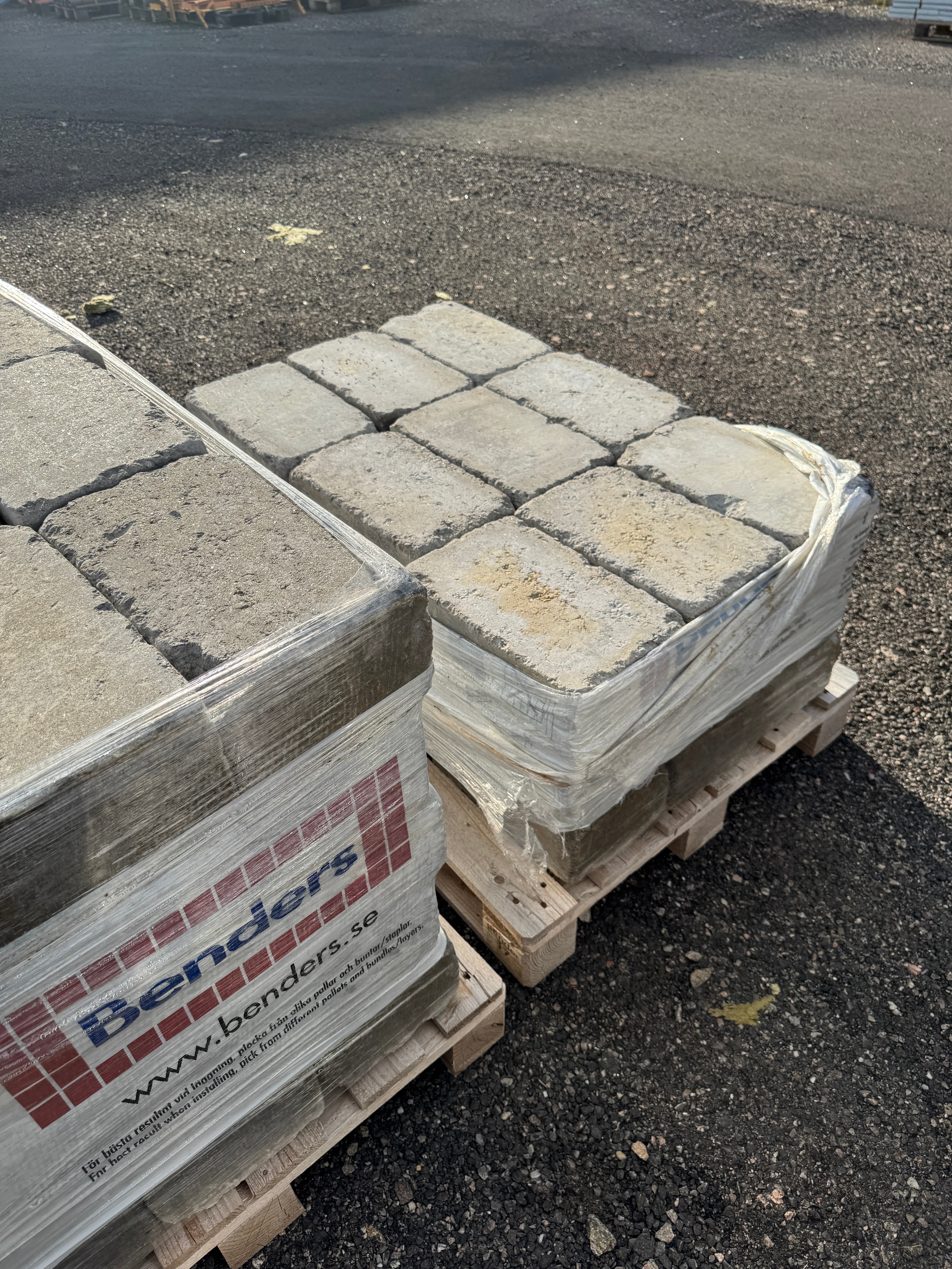 2 pall Marksten Labyrint Antik Maxi 350x210x140mm Grå