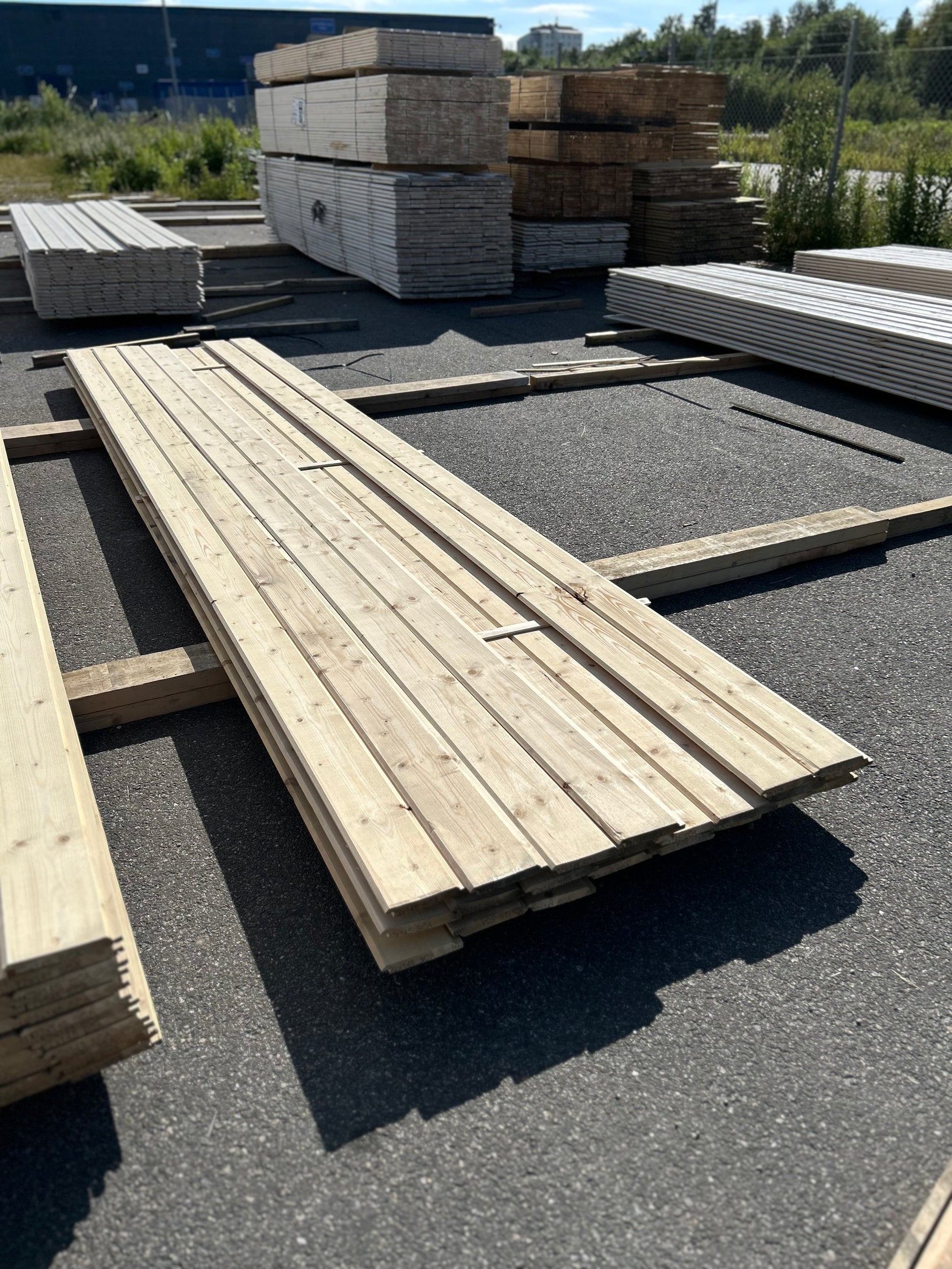Paket Ytterpanel Dubbelfasspont 22x145mm, 22st 4.80m Obehandlad