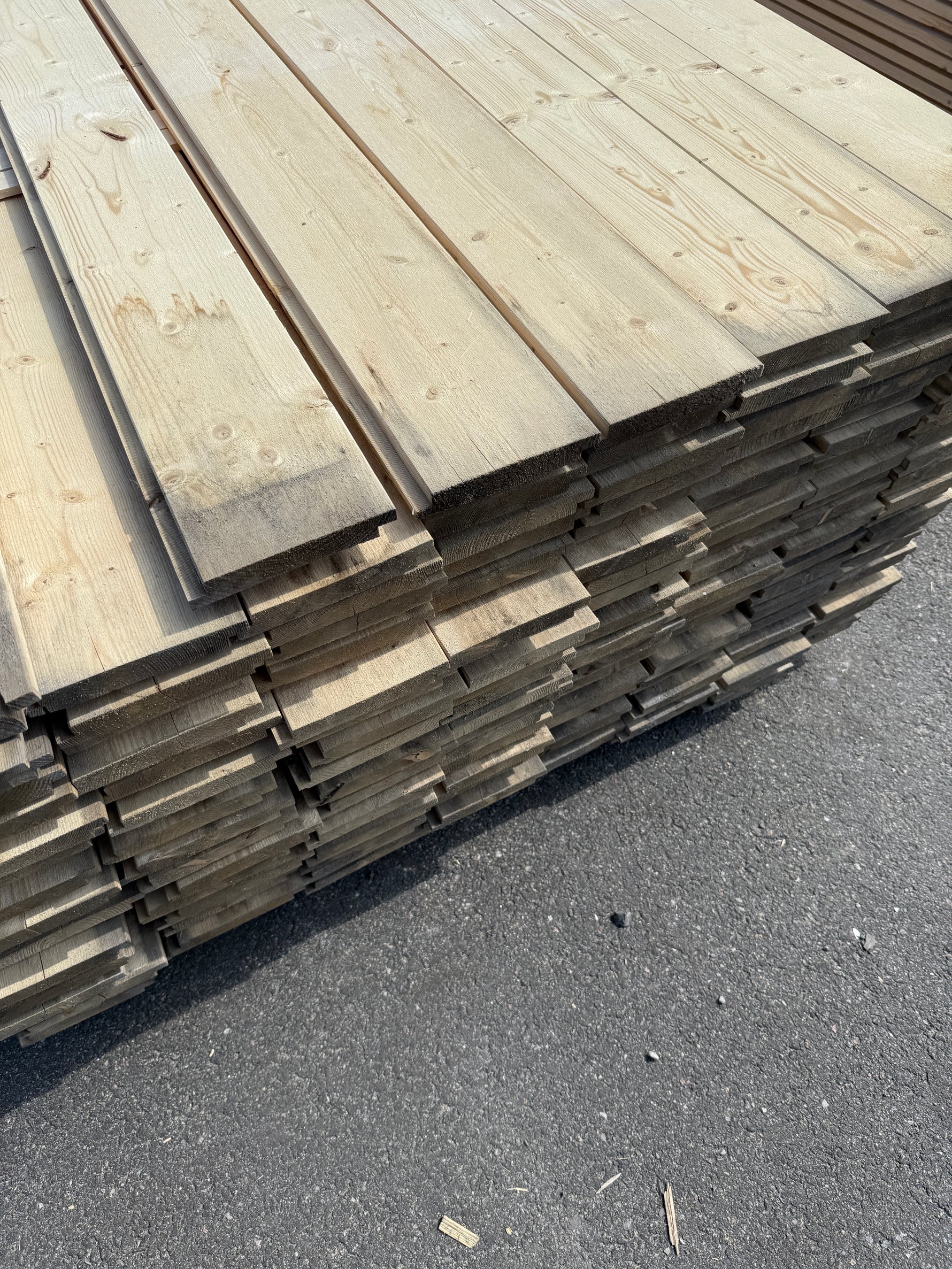 Paket Ytterpanel 22x145mm 4.20m  151st obehandlad