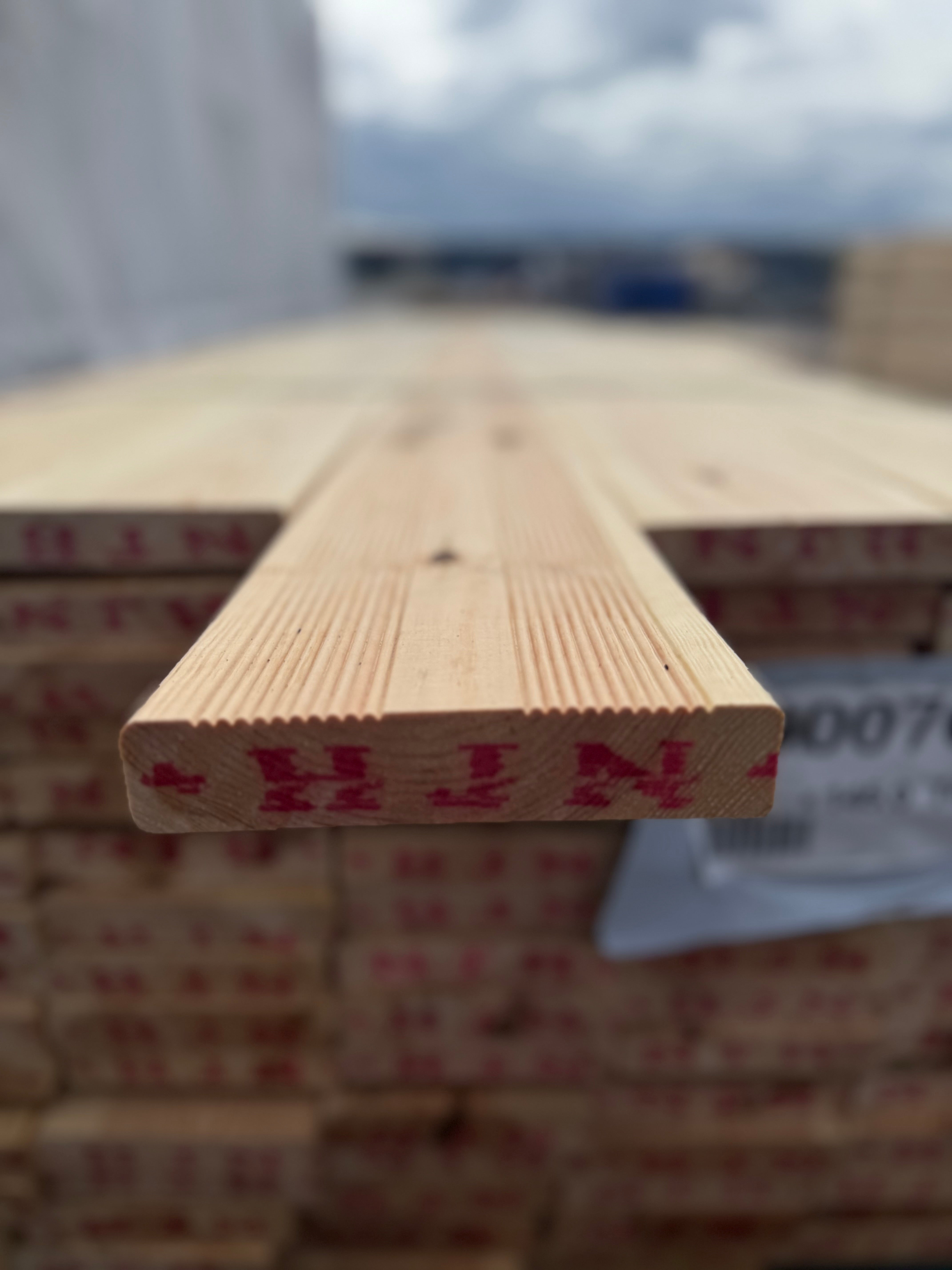 Paket rillad Trall 27x145mm- 3.60m 196st Furu