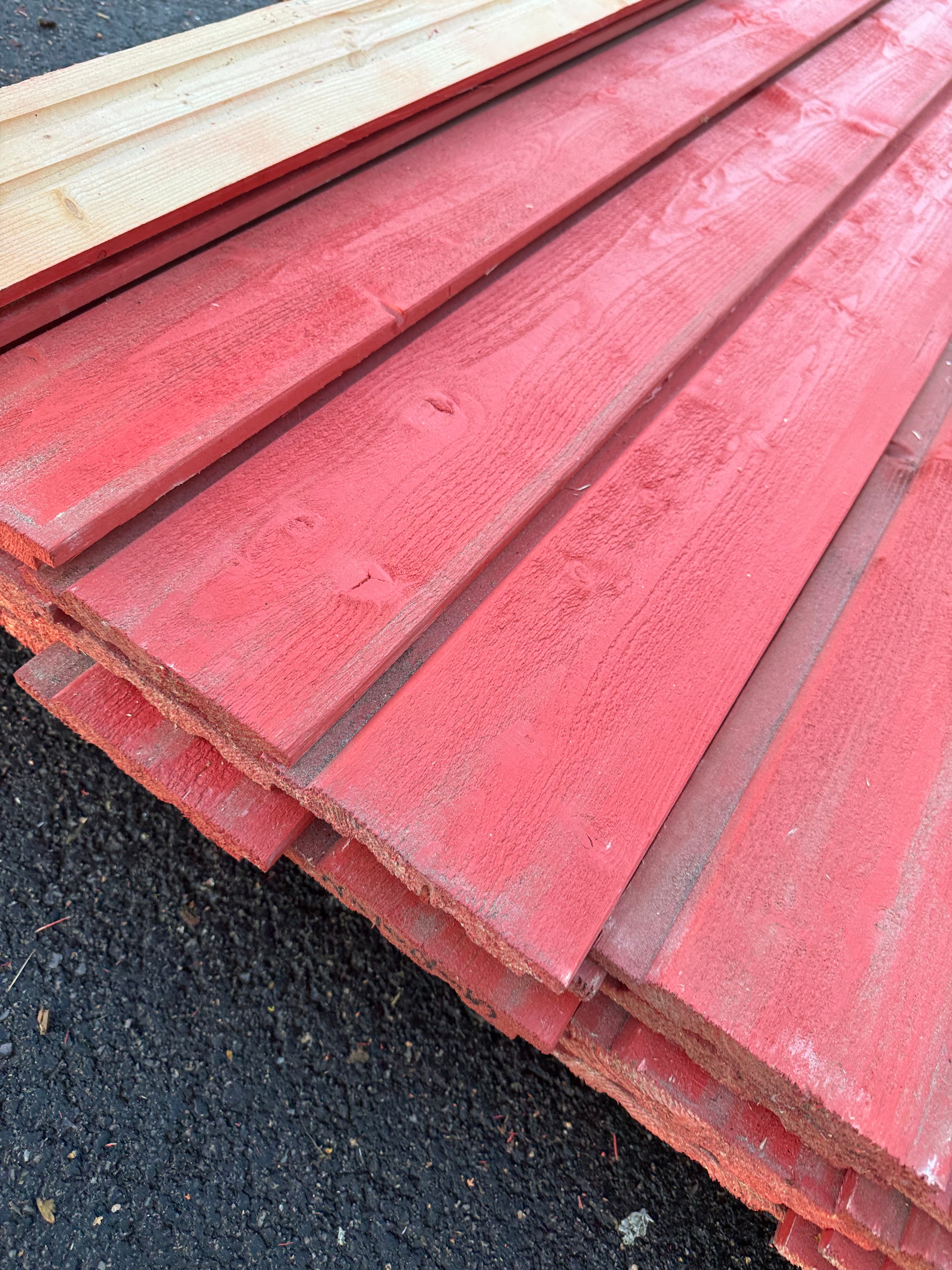 Paket Ytterpanel Falsad Enkelfas 21x147 mm – 38 st Röd