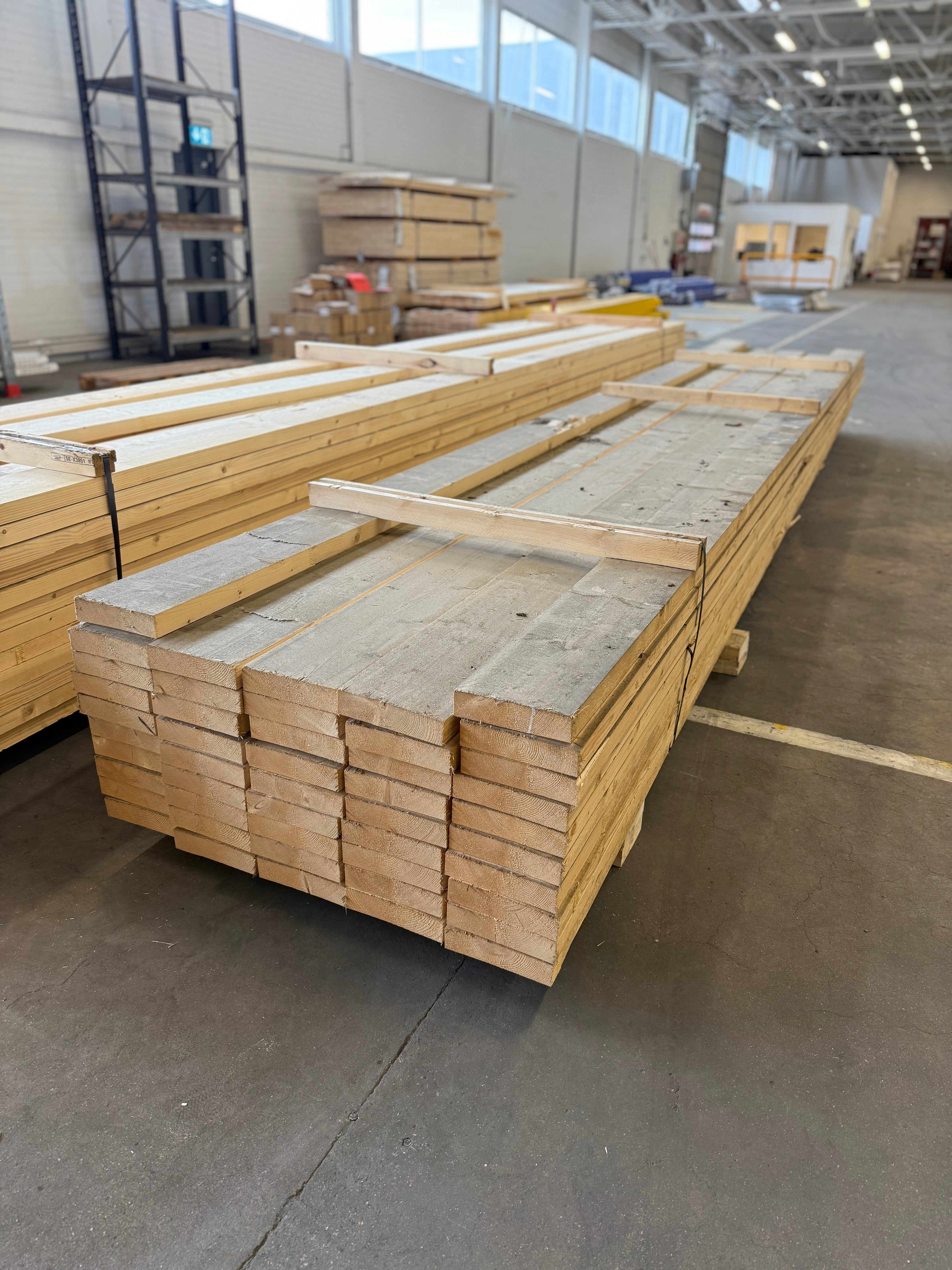 Paket Reglar Ohyvlade 47x200 mm – 6,20 m – 47 st – Obehandlad