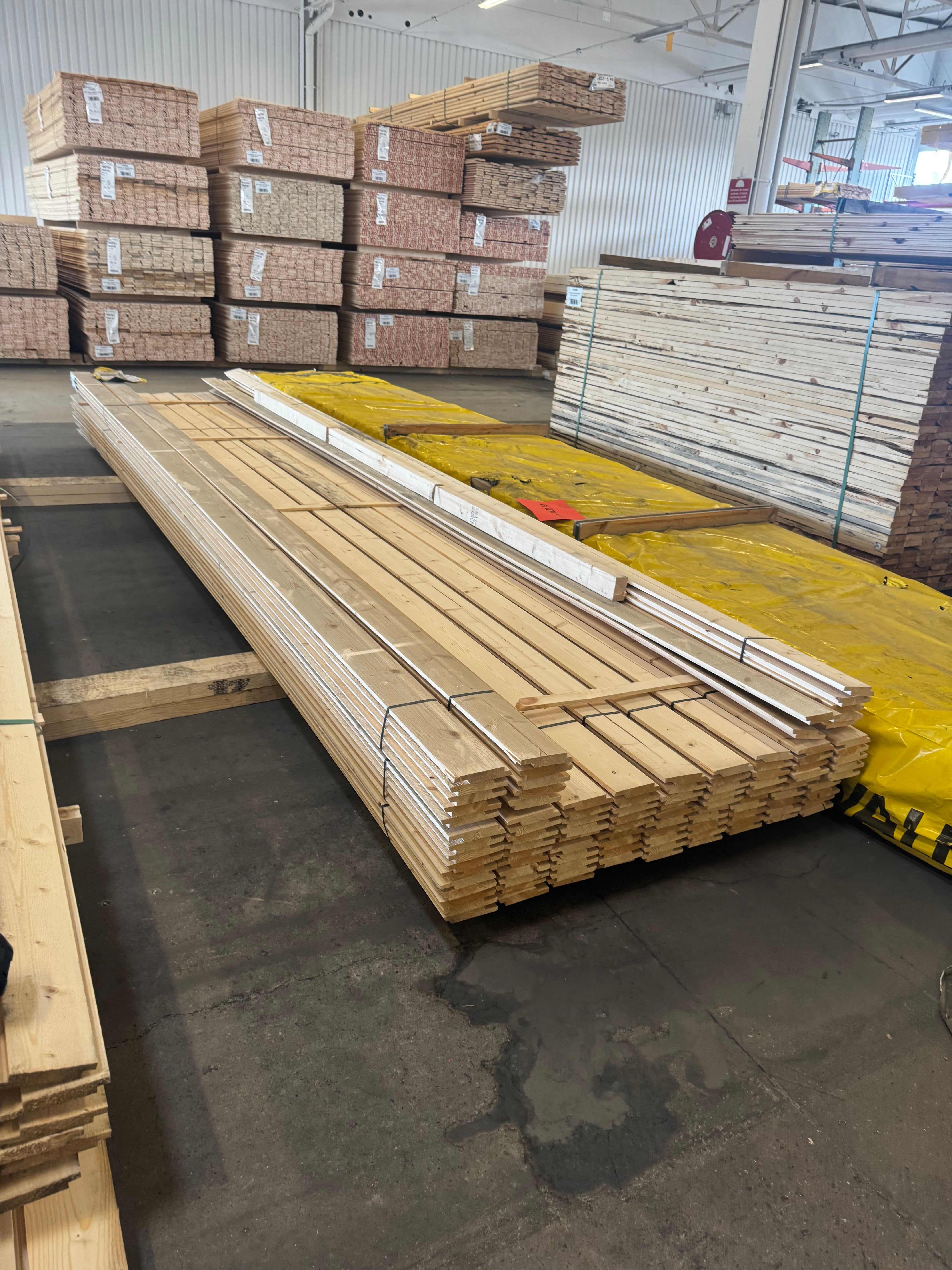 Paket Ytterpanel Falspanel med droppkant 22x120 4,8m