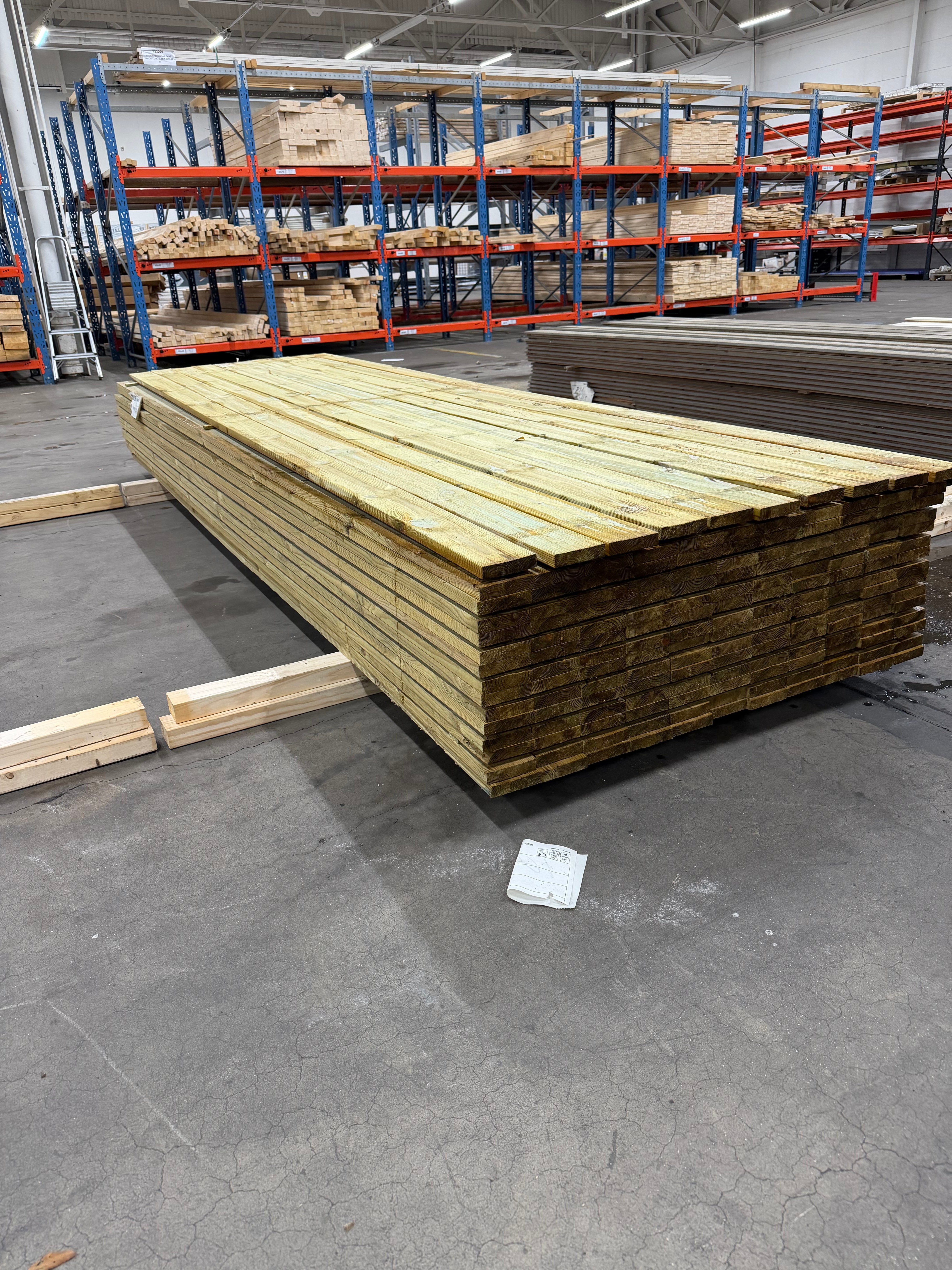 Paket Finsågad Panel 22x95 mm – 164 st Tryckimpregnerad