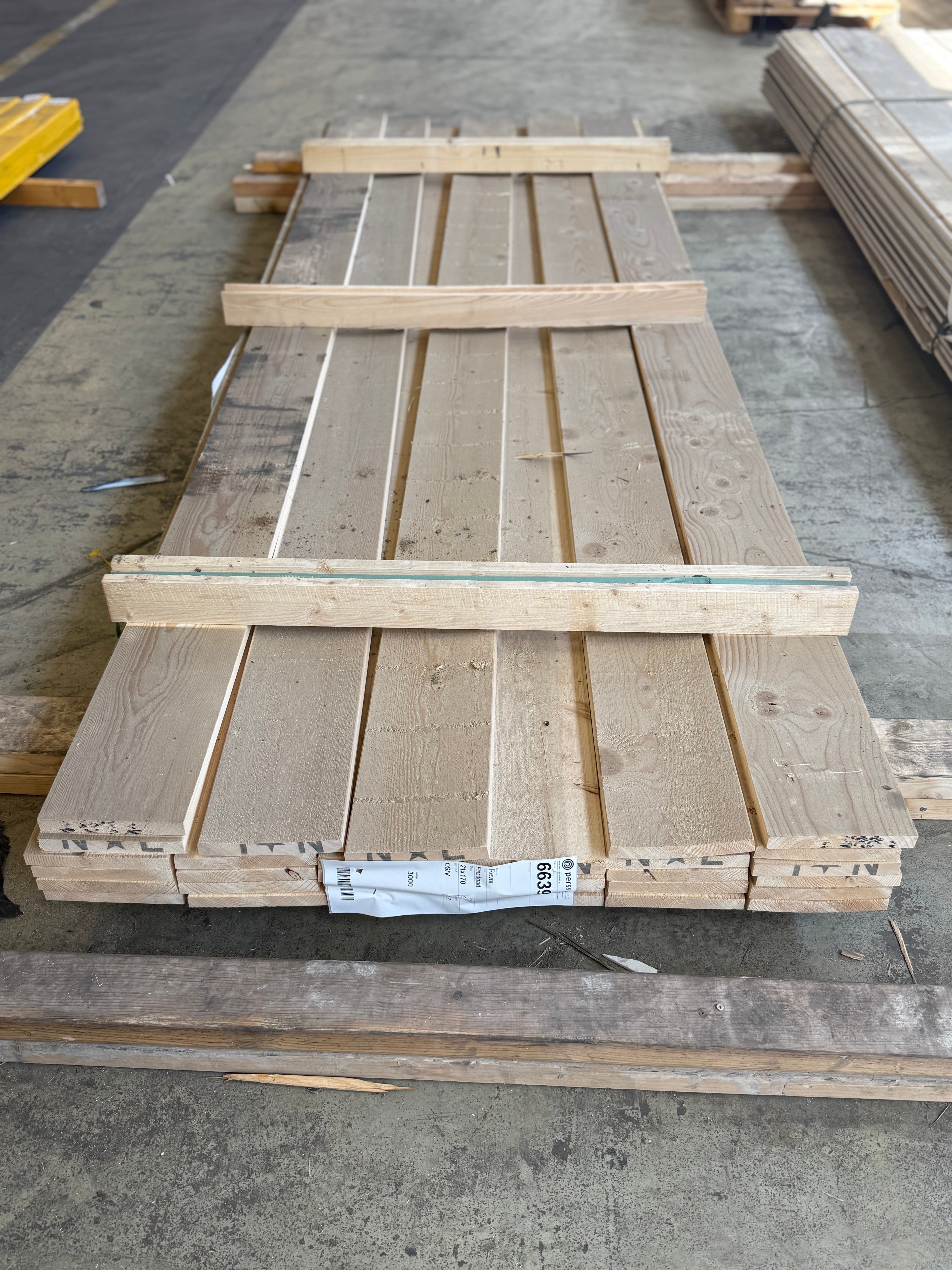 Paket finsågad 22x170mm 3.0m 31st Felhyvlad