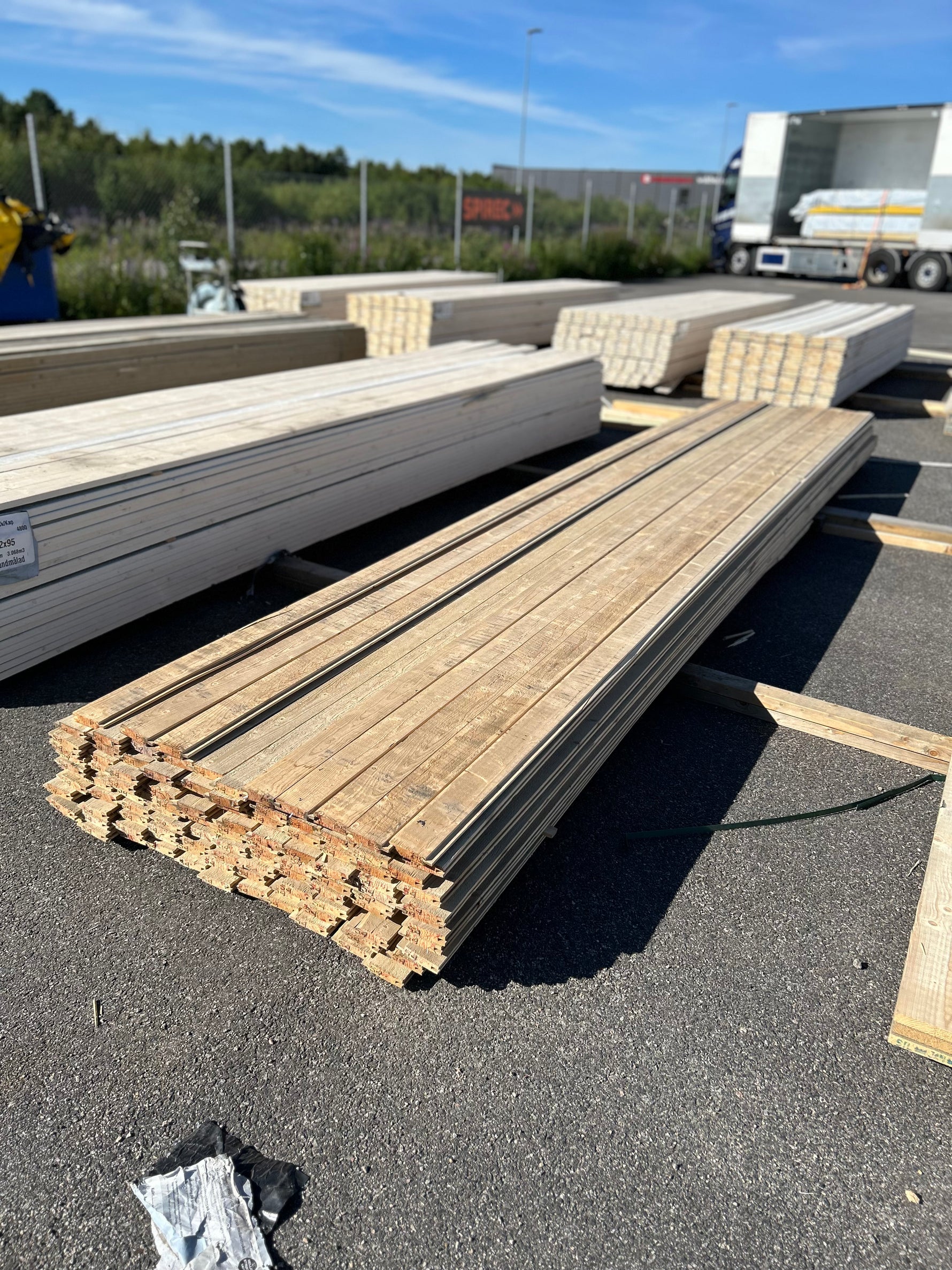 Paket Ytterpanel Spårpanel 22x95mm, 116st 5.40m- Järnvitriol