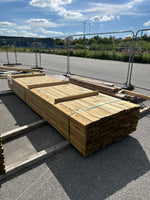 Paket Tryckimpregnerad Trall 28x120mm 3,90–4,20m 135st B-Sortering