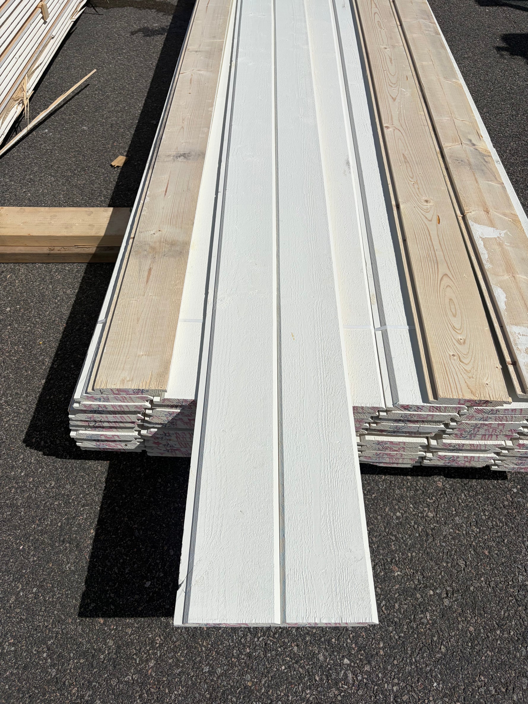 Paket Ytterpanel Dubbelfas Halvspont 22x145mm, 75st 4.20m Mellanstruken
