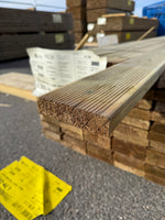 Paket Tryckimpregnerad Rillad Trall 28x120mm, 144st 4,20m (Väderbitet)