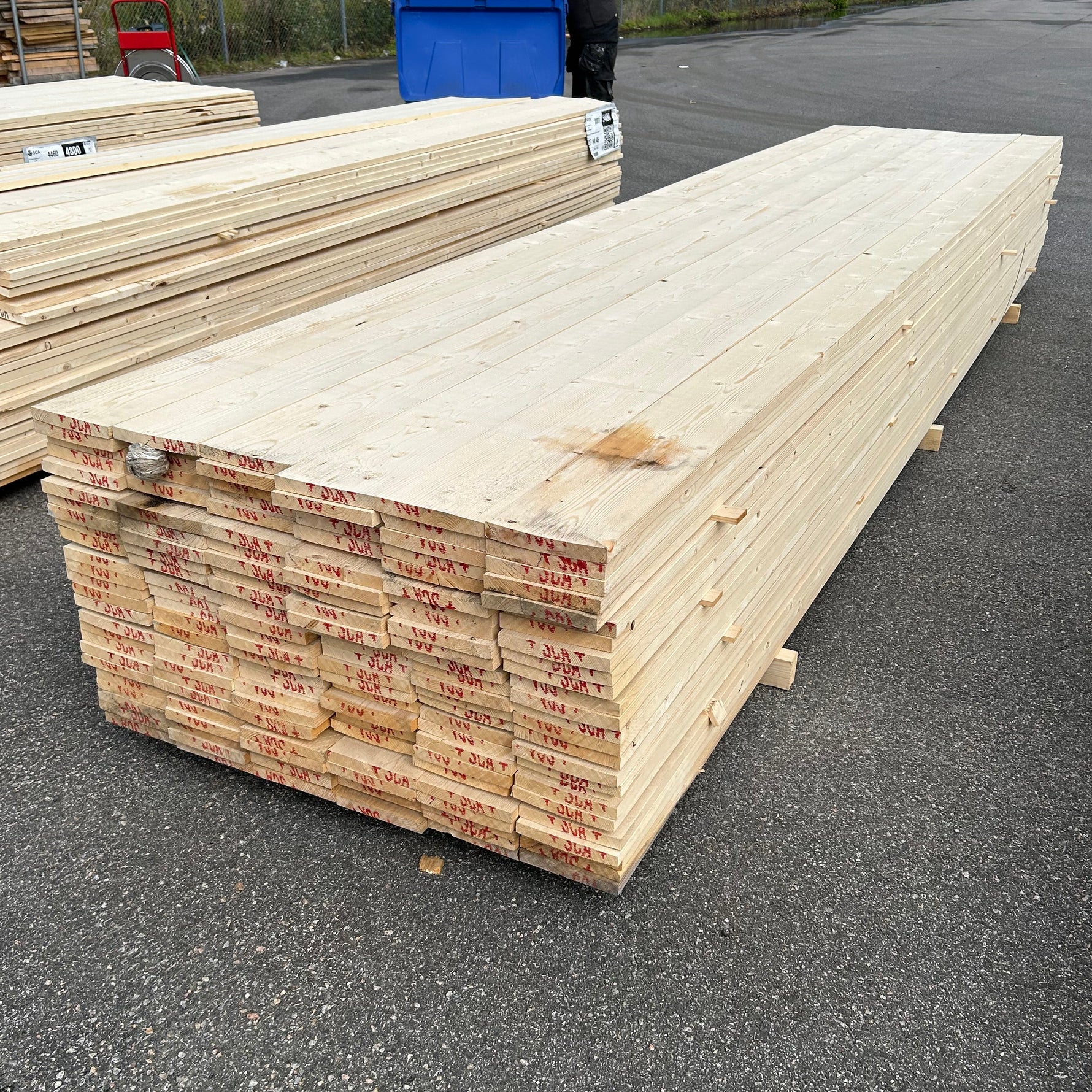 Parti Finsågade Brädor 22x170 mm – 4,80 m Obehandlade