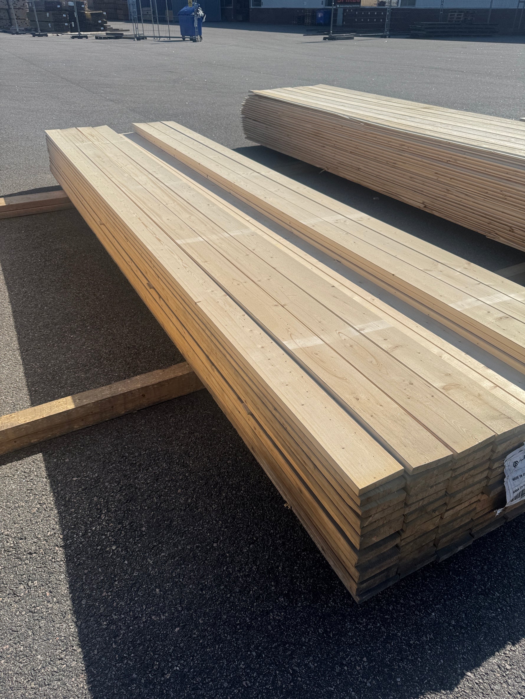 Paket Finsågade Brädor 22x120mm 4,20m 114st B-sortering