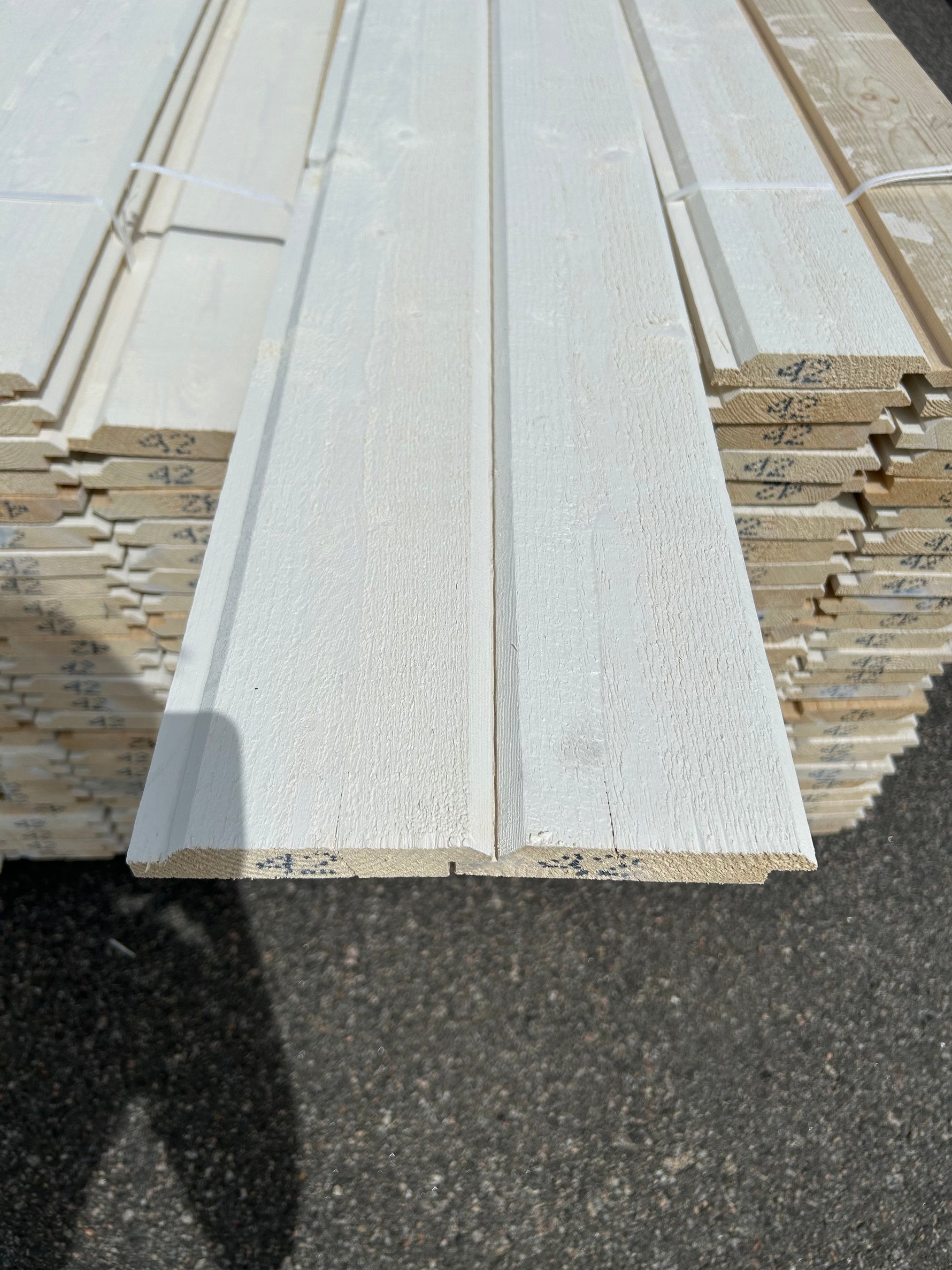 Paket Dubbelfas Halvspont 22x120mm 4.20m Grundmålad 225st