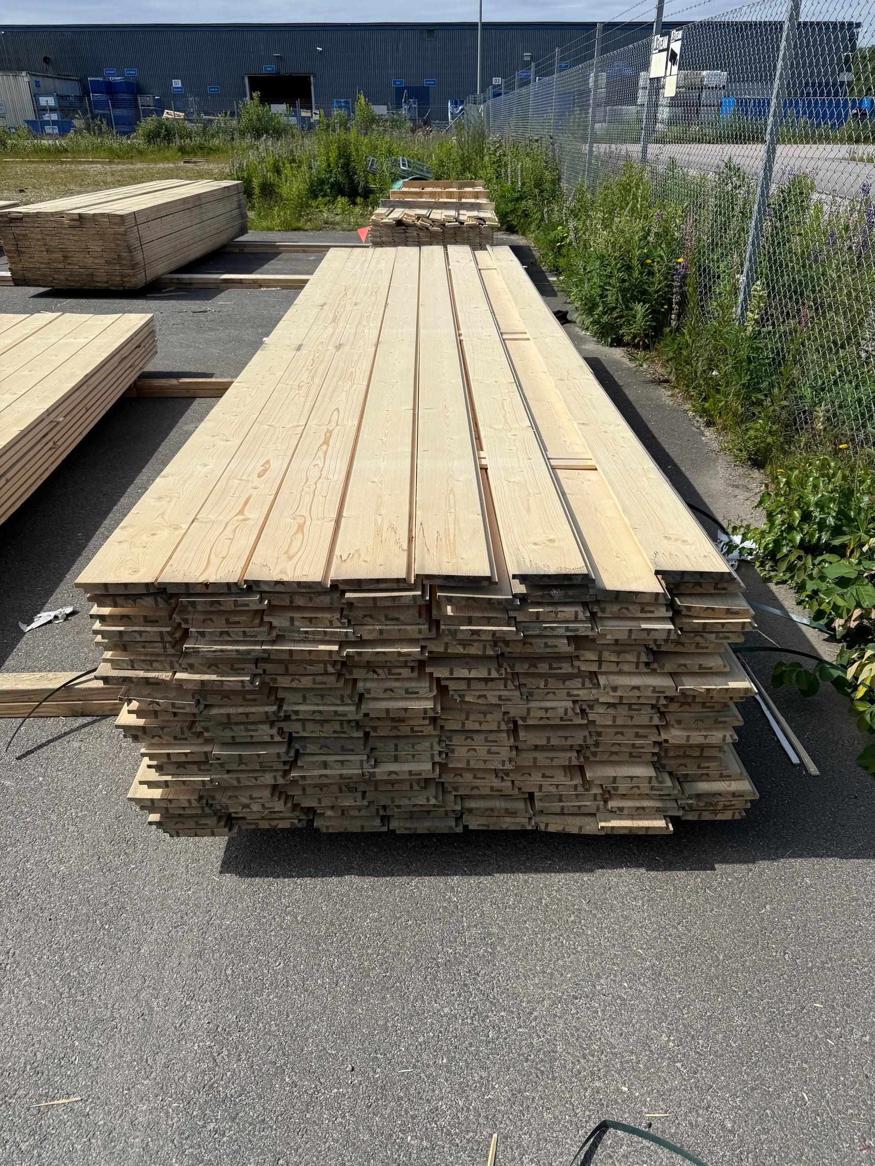 Paket Ytterpanel 22x145mm 4.20m  151st obehandlad