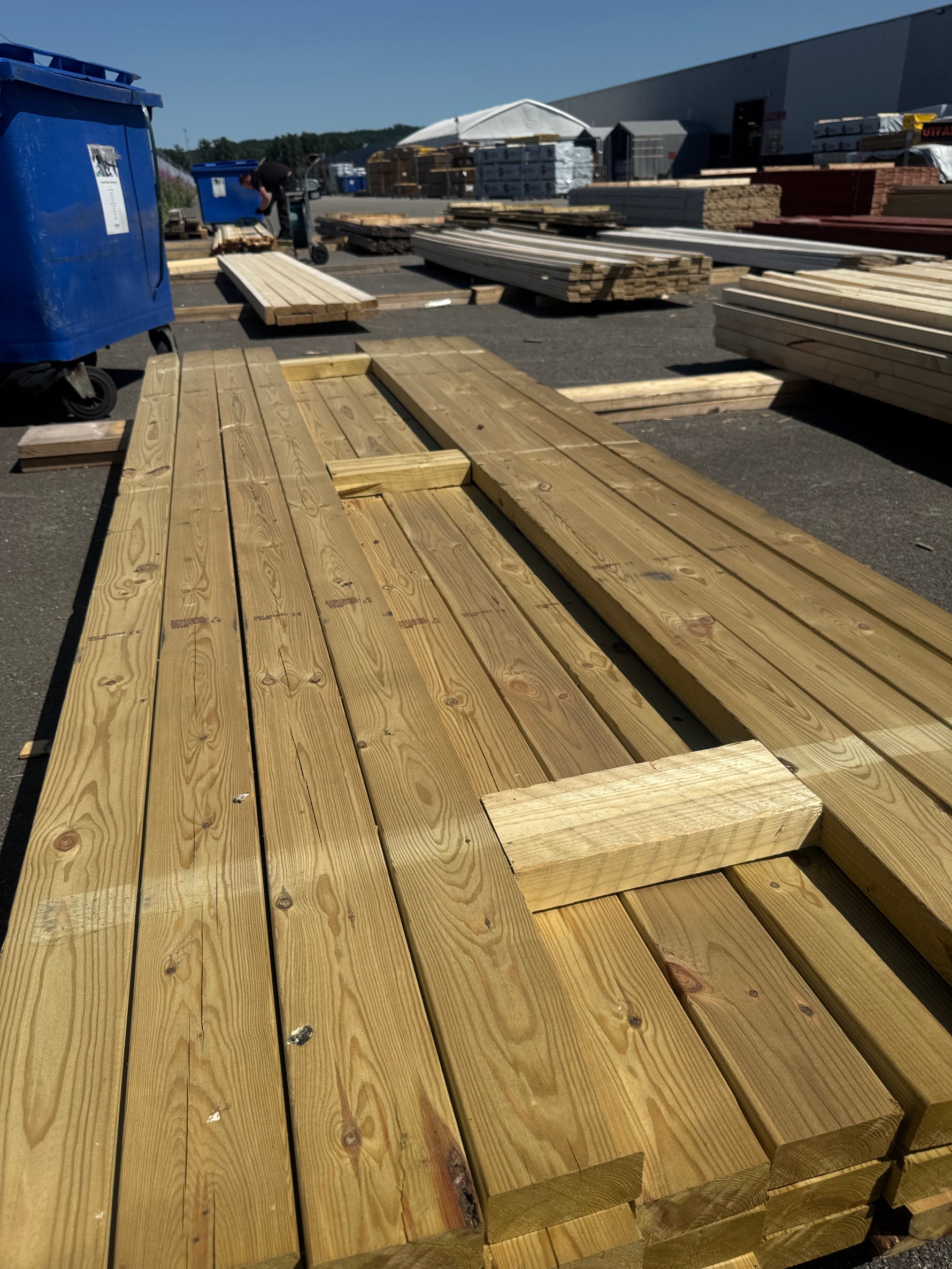 Paket Tryckimpregnerade Reglar 45x95 mm, 41 st 3,00 m