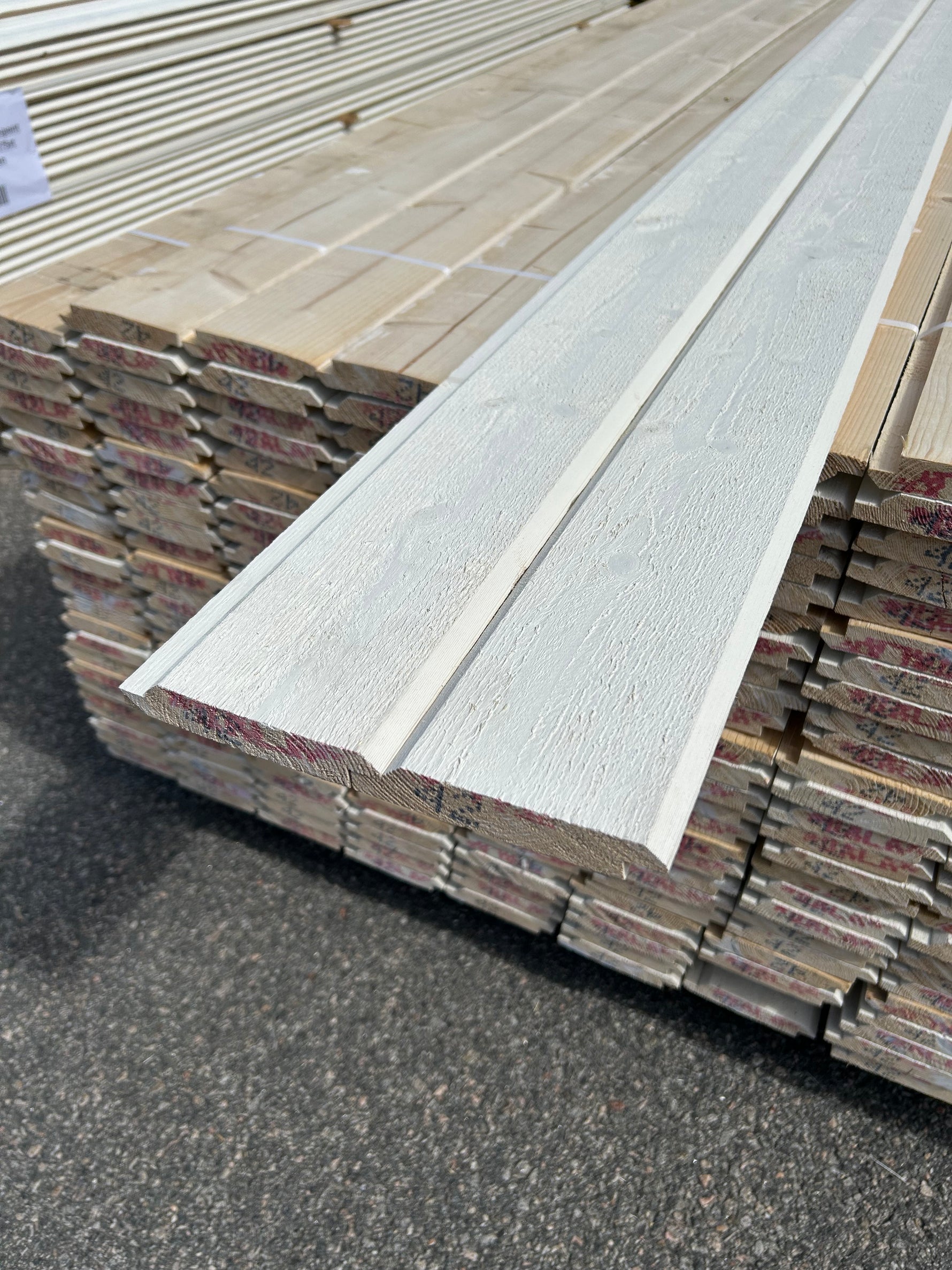 Paket Dubbelfas Halvspont 22x120mm 4,20m 224st Grundmålad