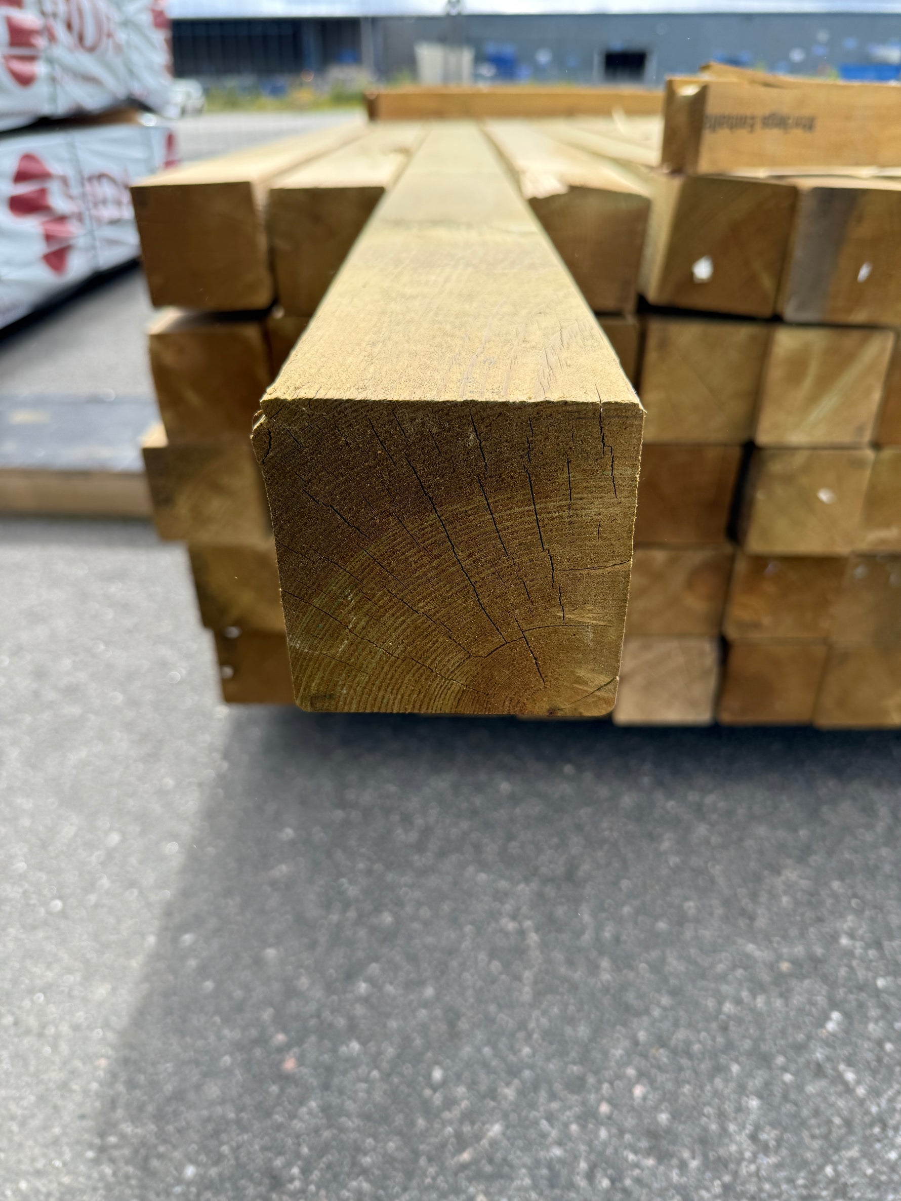 Paket Tryckimpregnerade Stolpar 95×95 mm, 55 st 3,60 m (NTR/A)