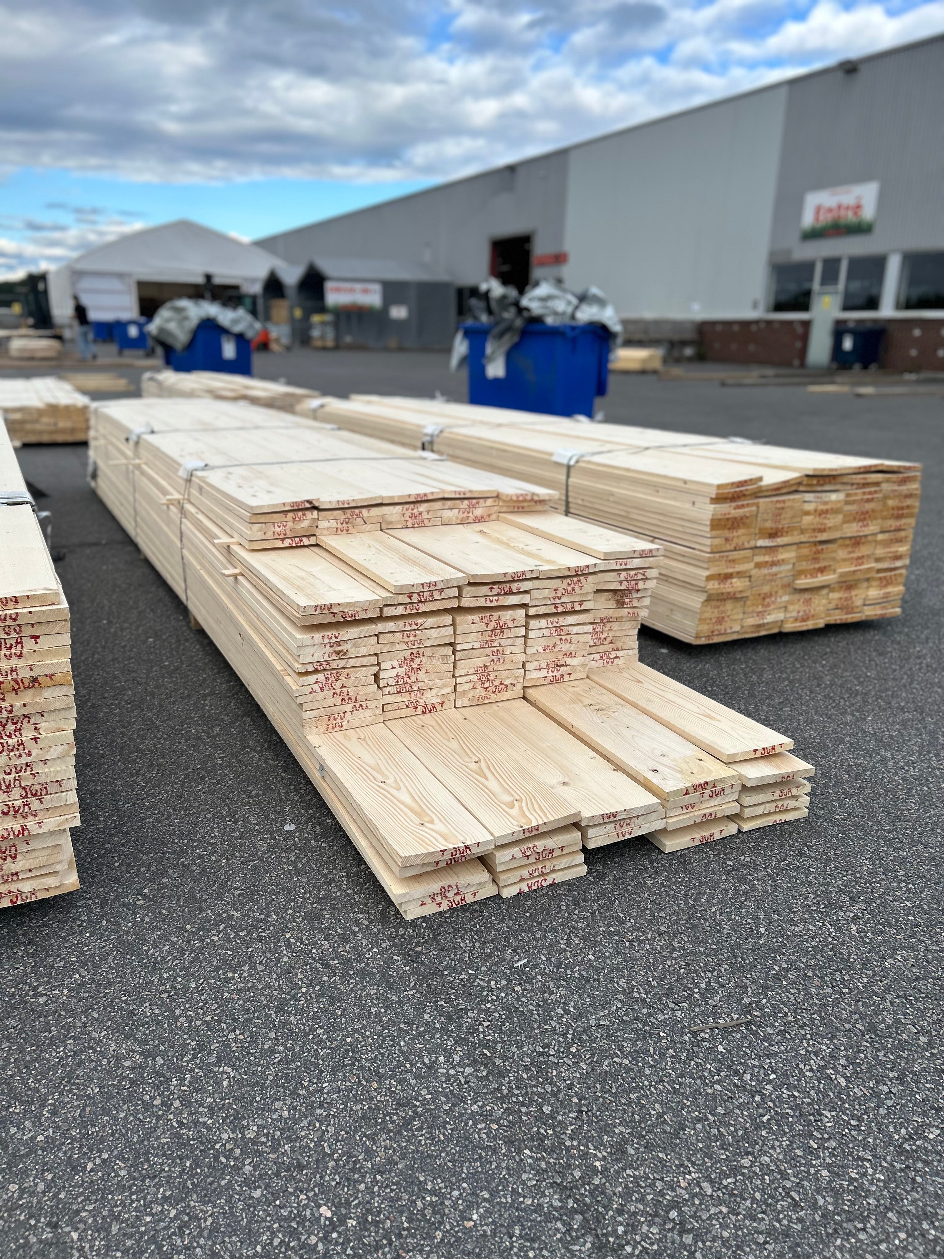 Paket Finsågad Panel 22x195mm 112st 4.20–5.40m – Andra sortering