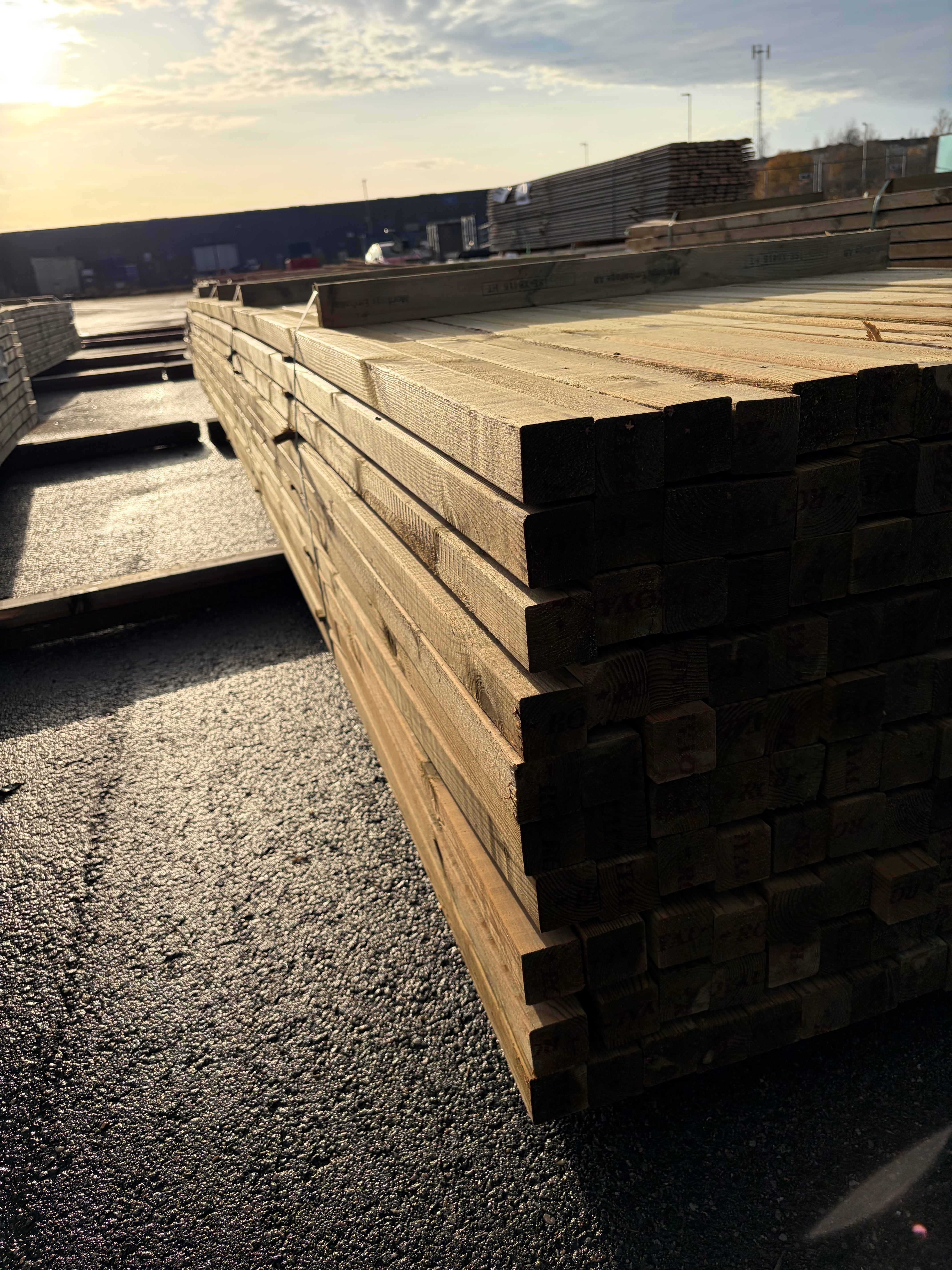 Paket Reglar 45x45mm – 220 st 5,40 m Tryckimpregnerad