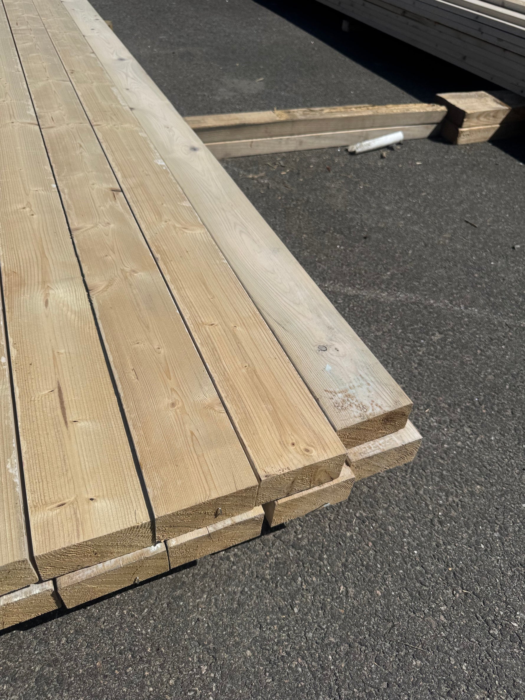 Paket Hyvlat Virke 45x95 mm, 13 st 4,80 m Vitlaserat