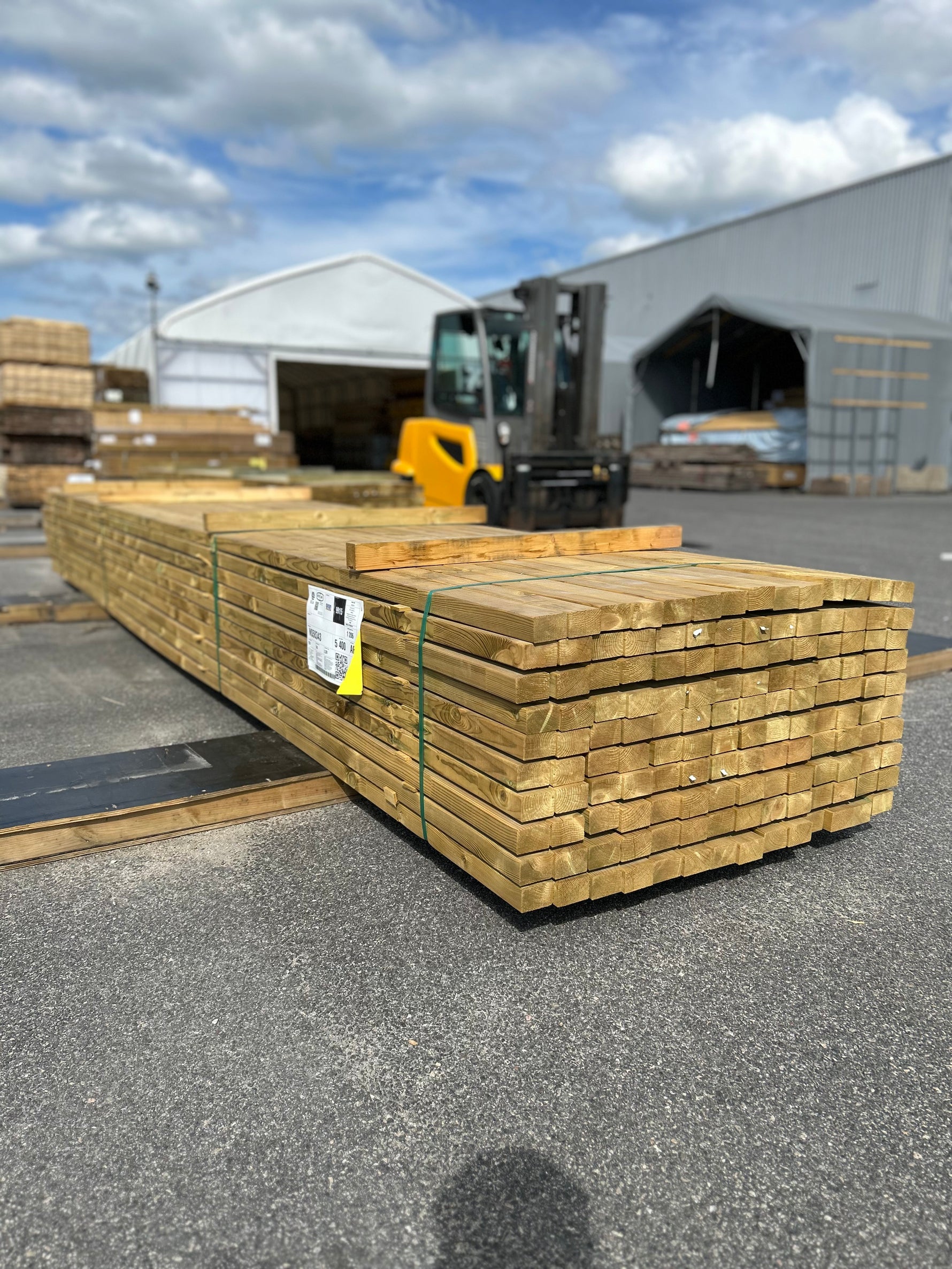 Paket Tryckimpregnerade Reglar 45x70mm Fingerskarvade 5,40m 140st