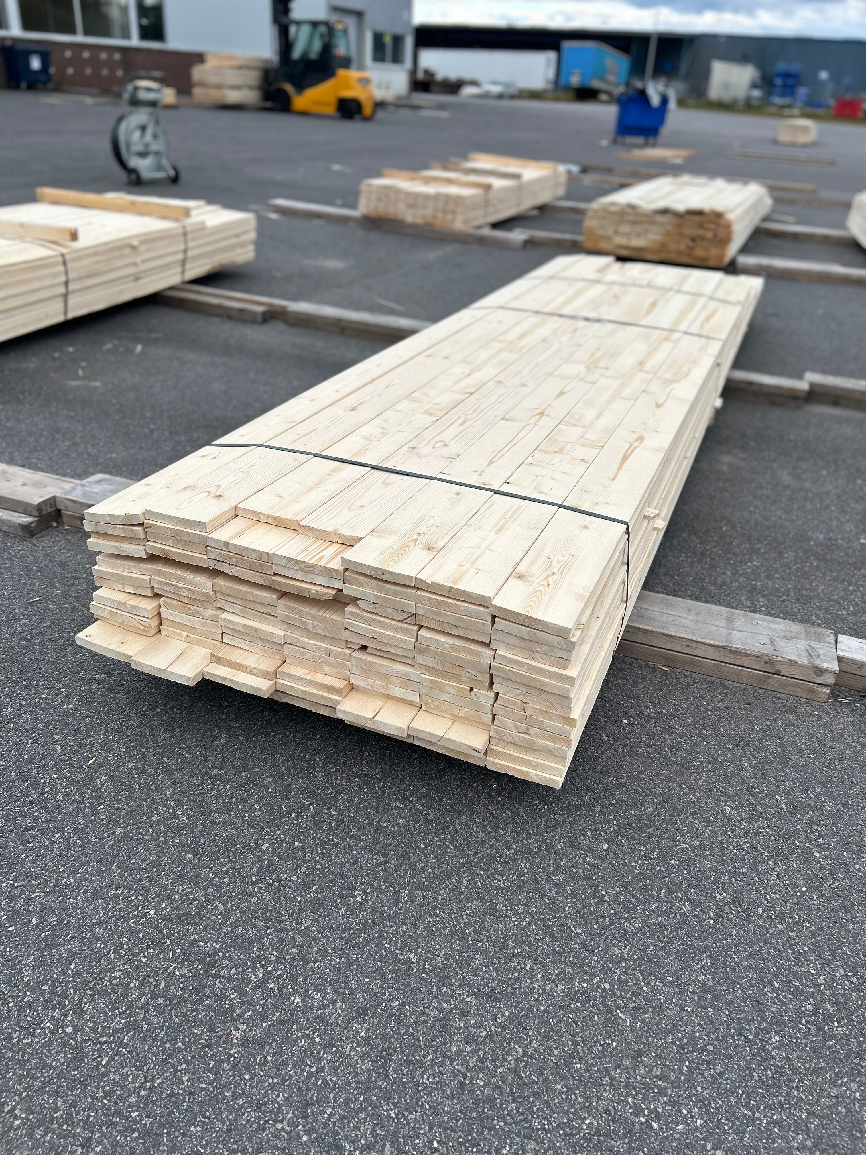 Paket Finsågad Panel 22x145mm 104st 3.0–4.80m – Andra sortering