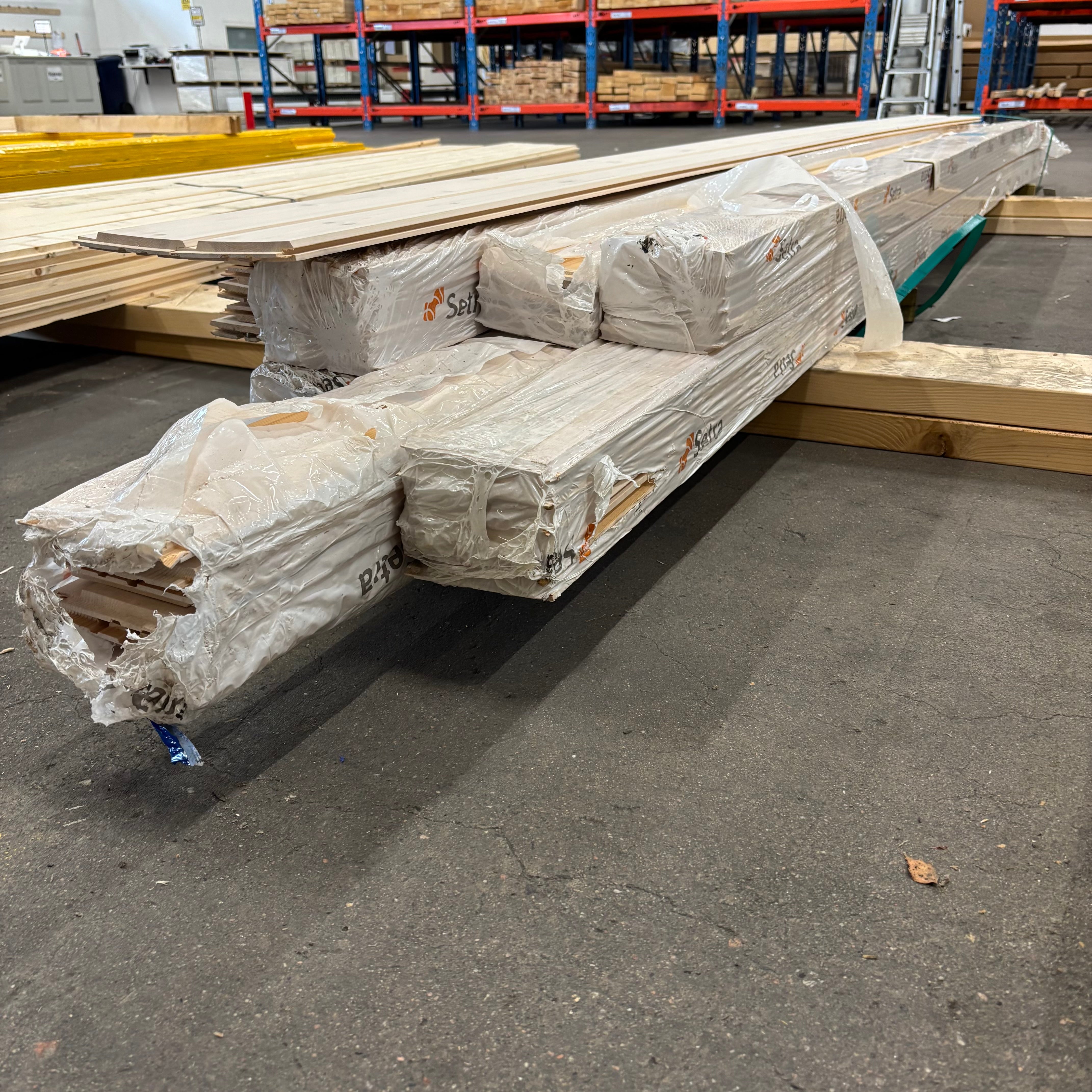 Paket Spårpanel 15x120mm – 48 st (3,90 m, furu, vitvax)